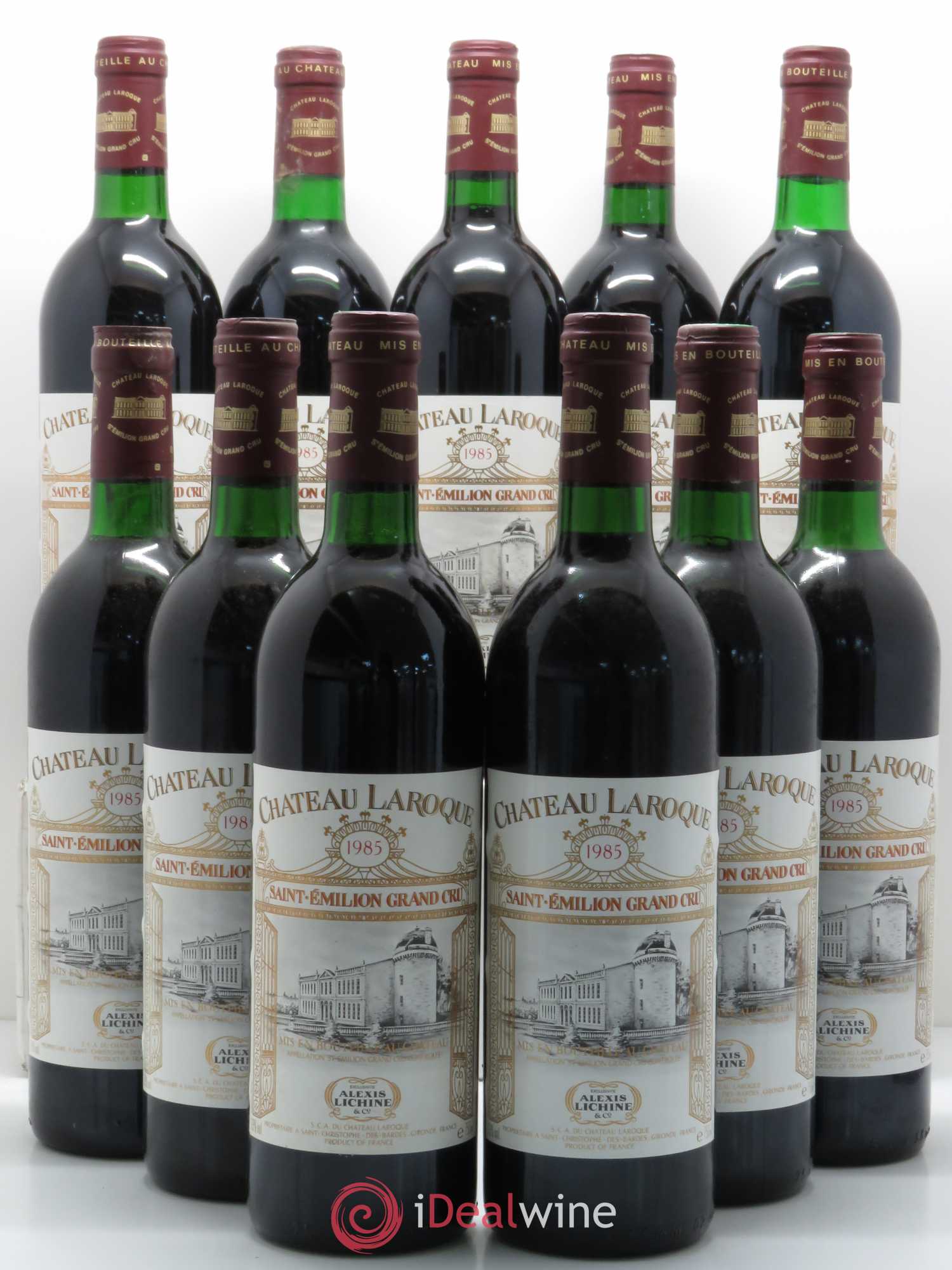 Château Laroque Grand Cru Classé 1985 - Lot de 11 bouteilles - 0