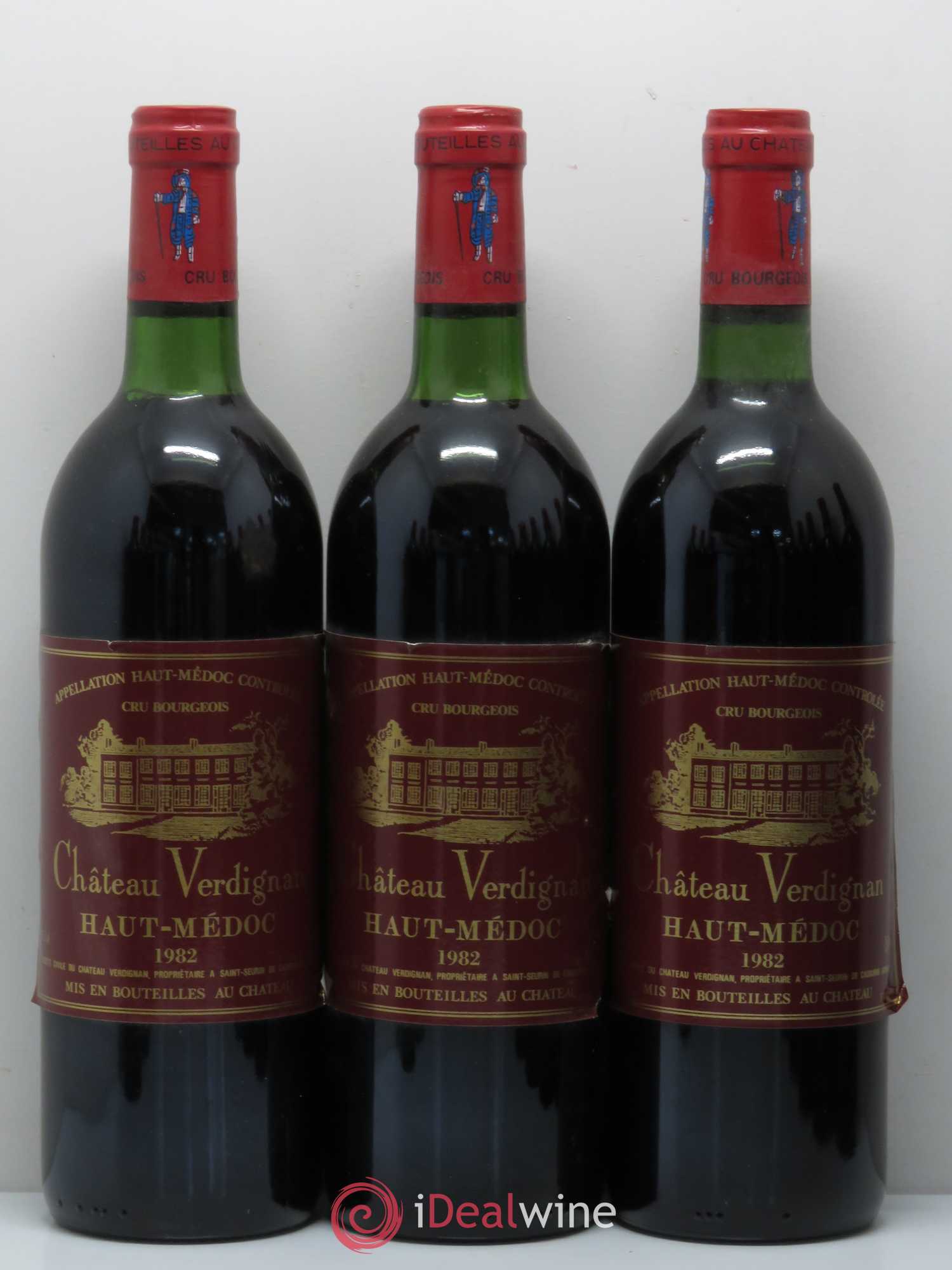 Château Verdignan Cru Bourgeois 1982 - Lot of 12 bottles - 1
