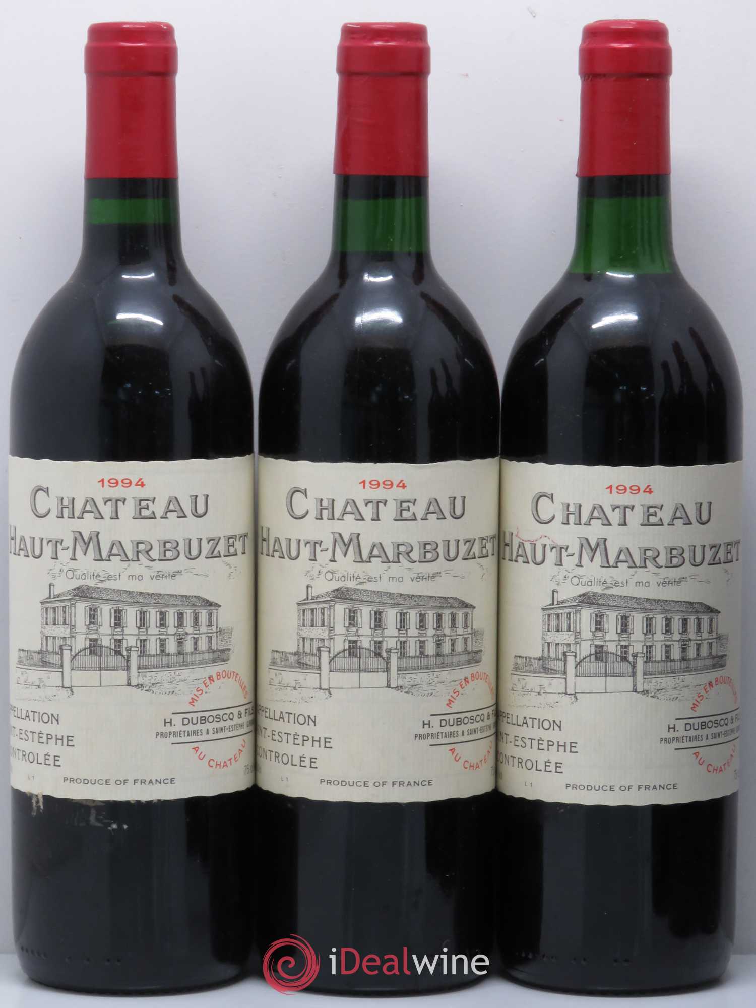 Château Haut Marbuzet 1994 - Lot de 6 bouteilles - 1