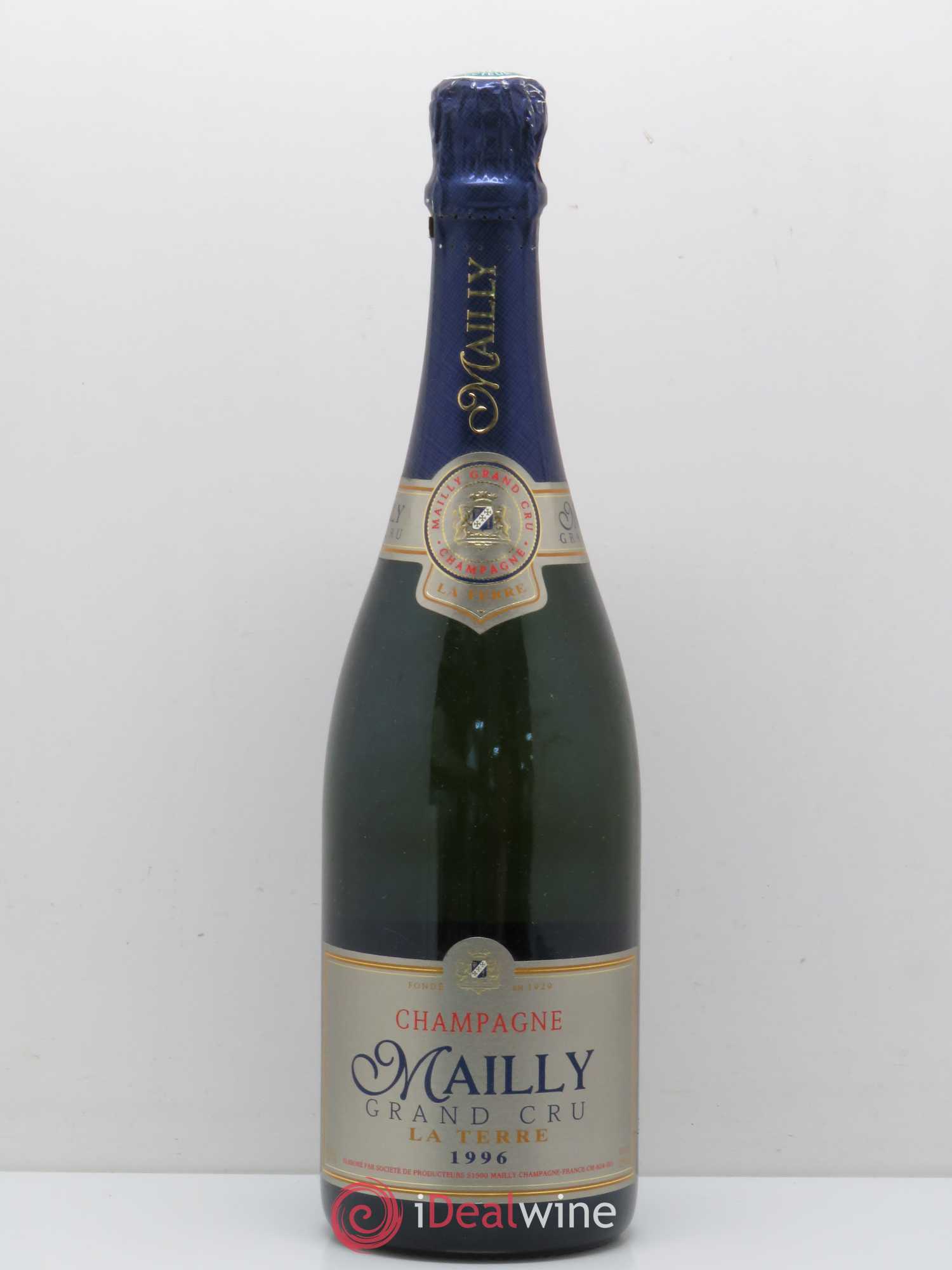 Brut millésimé Mailly La Terre 1996 - Lot de 1 bouteille - 0