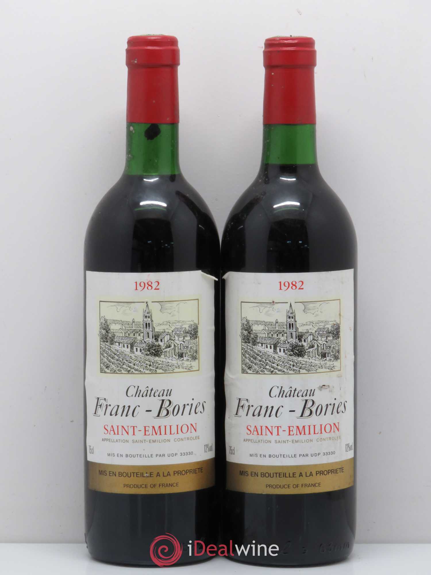 Saint-Émilion Chateau Franc Bories 1982 - Posten von 2 Flaschen - 0