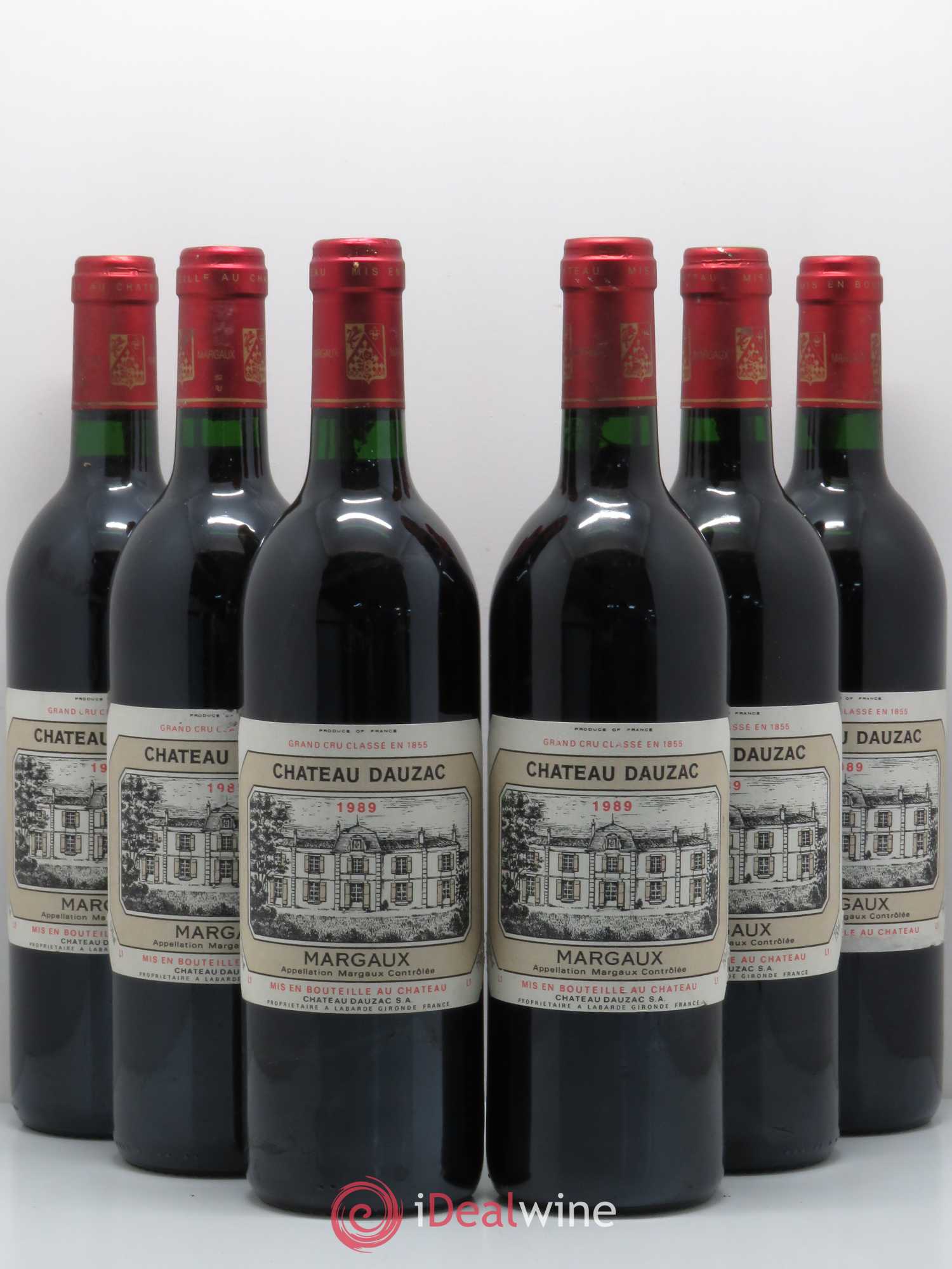 Château Dauzac 5ème Grand Cru Classé 1989 - Lot de 6 bouteilles - 0