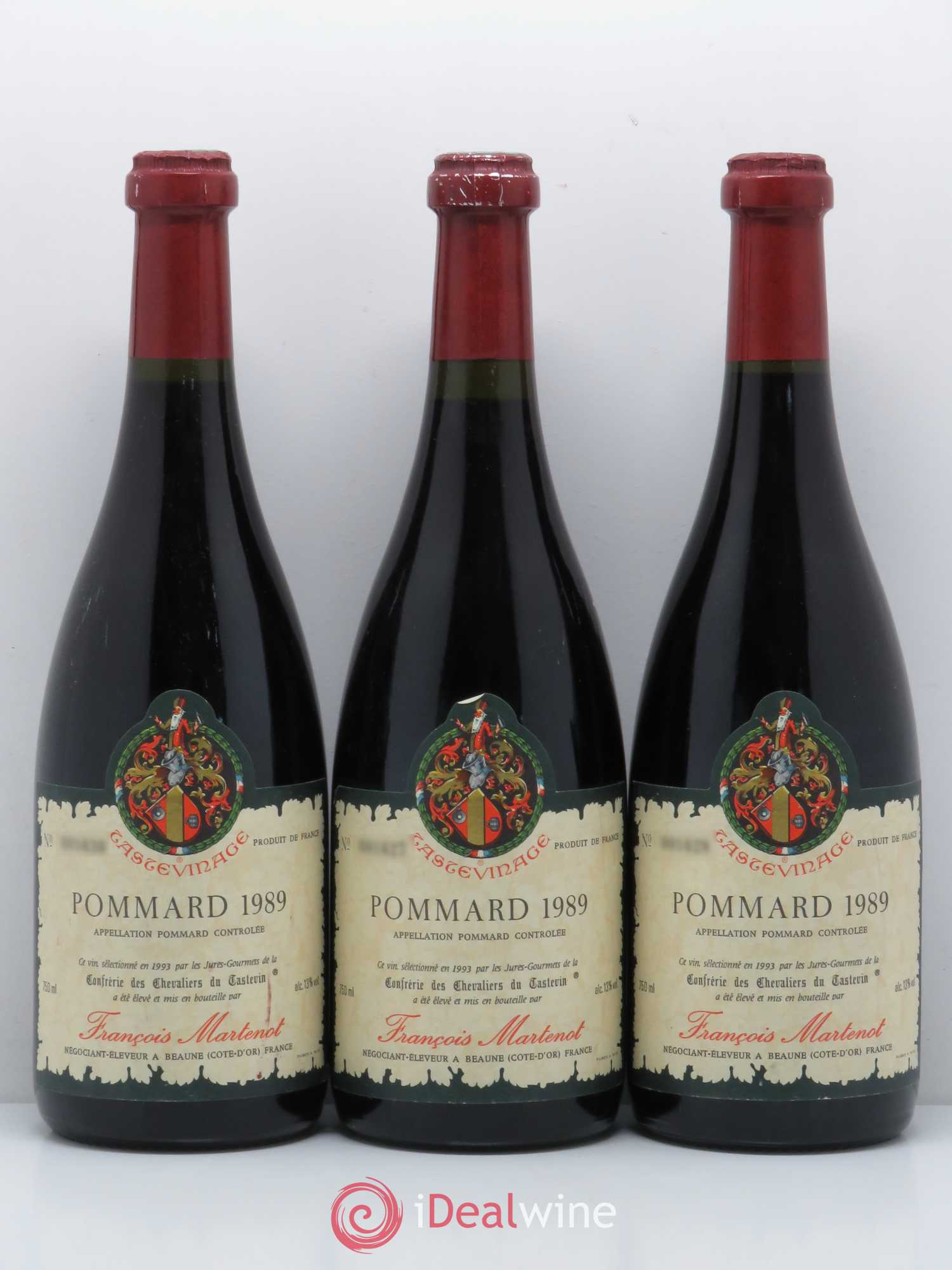 Pommard Tastevinage François Martenot 1989 - Lot de 6 bouteilles - 2