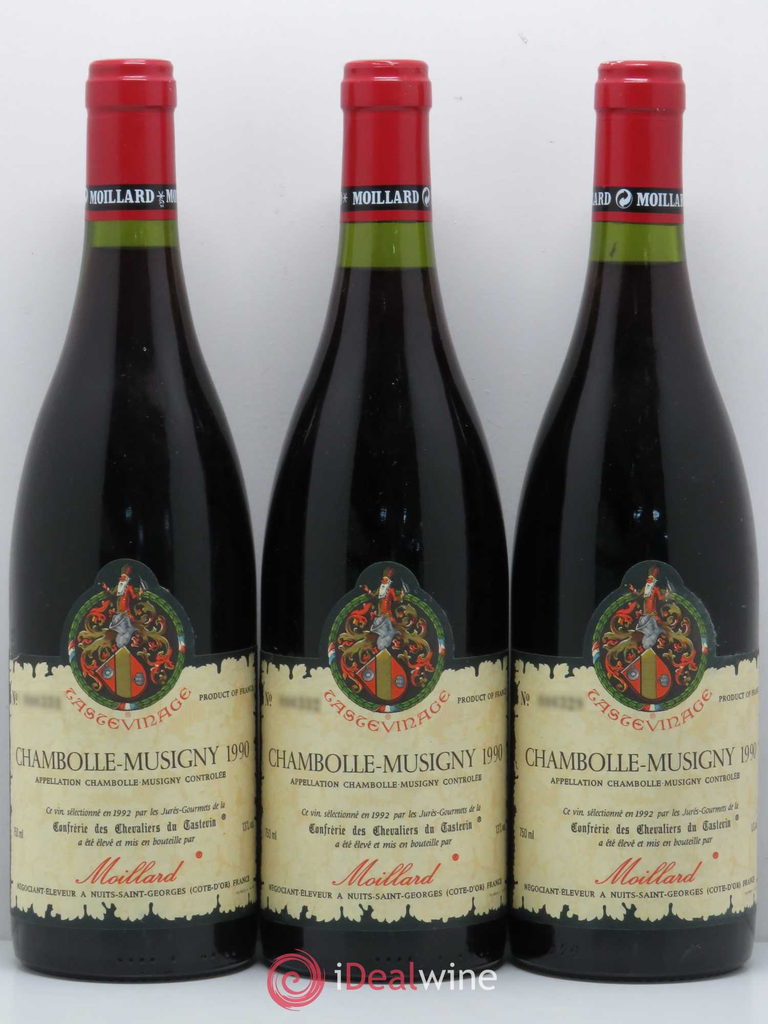 Chambolle-Musigny Moillard Tastevinage 1990 - Lot de 6 bouteilles - 2