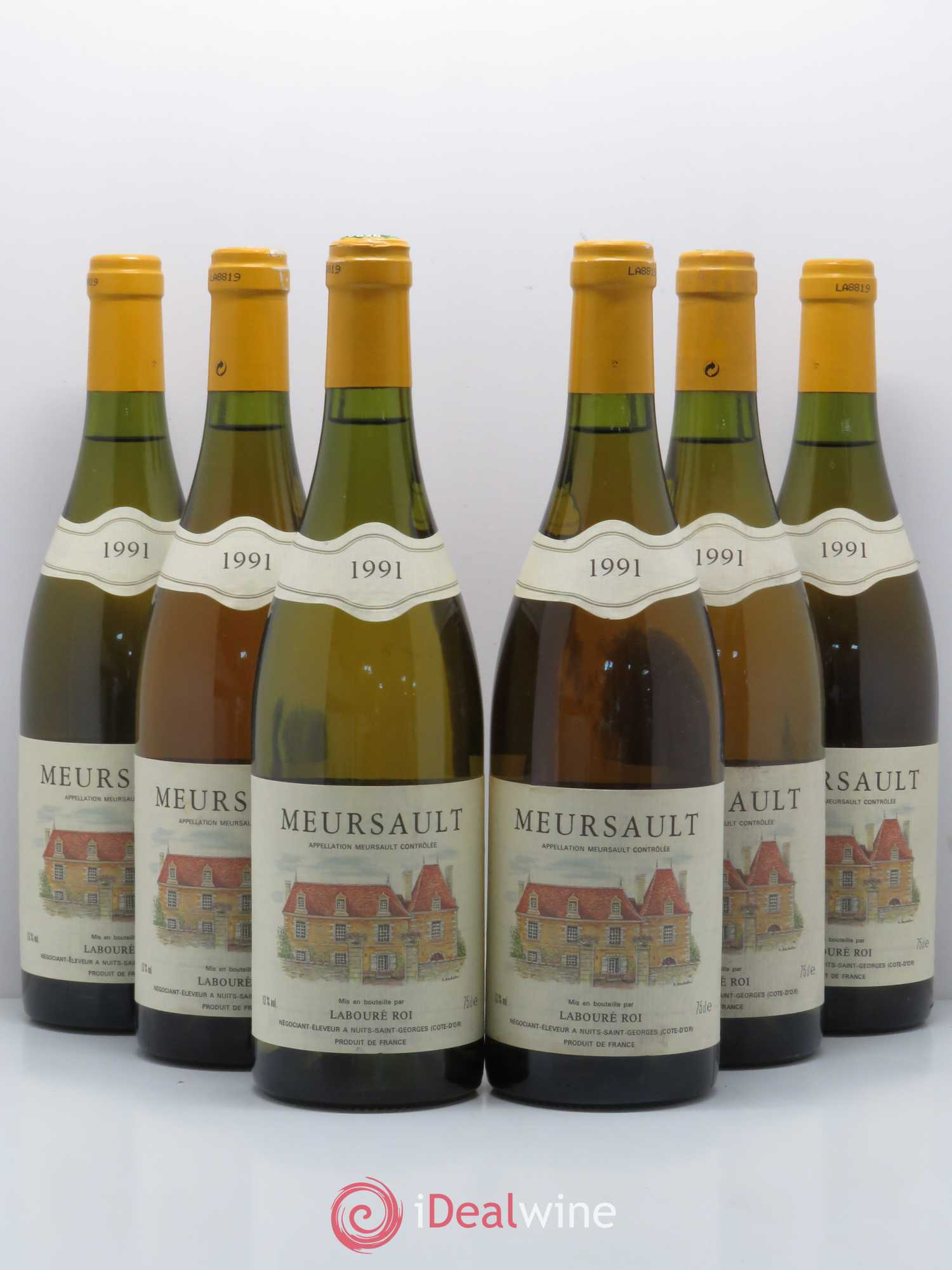 Meursault Labouré Roi 1991 - Lot de 6 bouteilles - 0