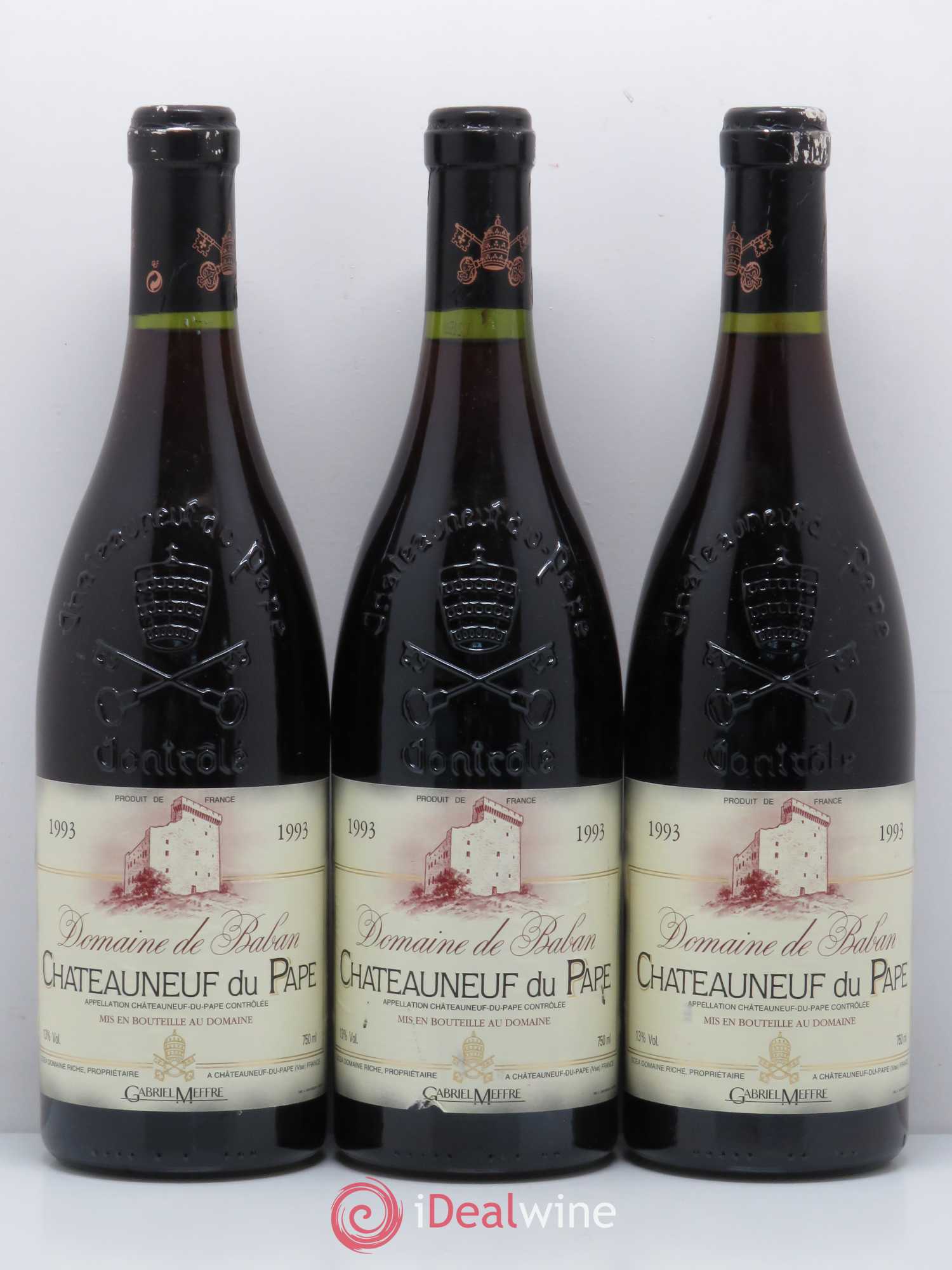 Châteauneuf-du-Pape Domaine De Baban 1993 - Posten von 6 Flaschen - 2