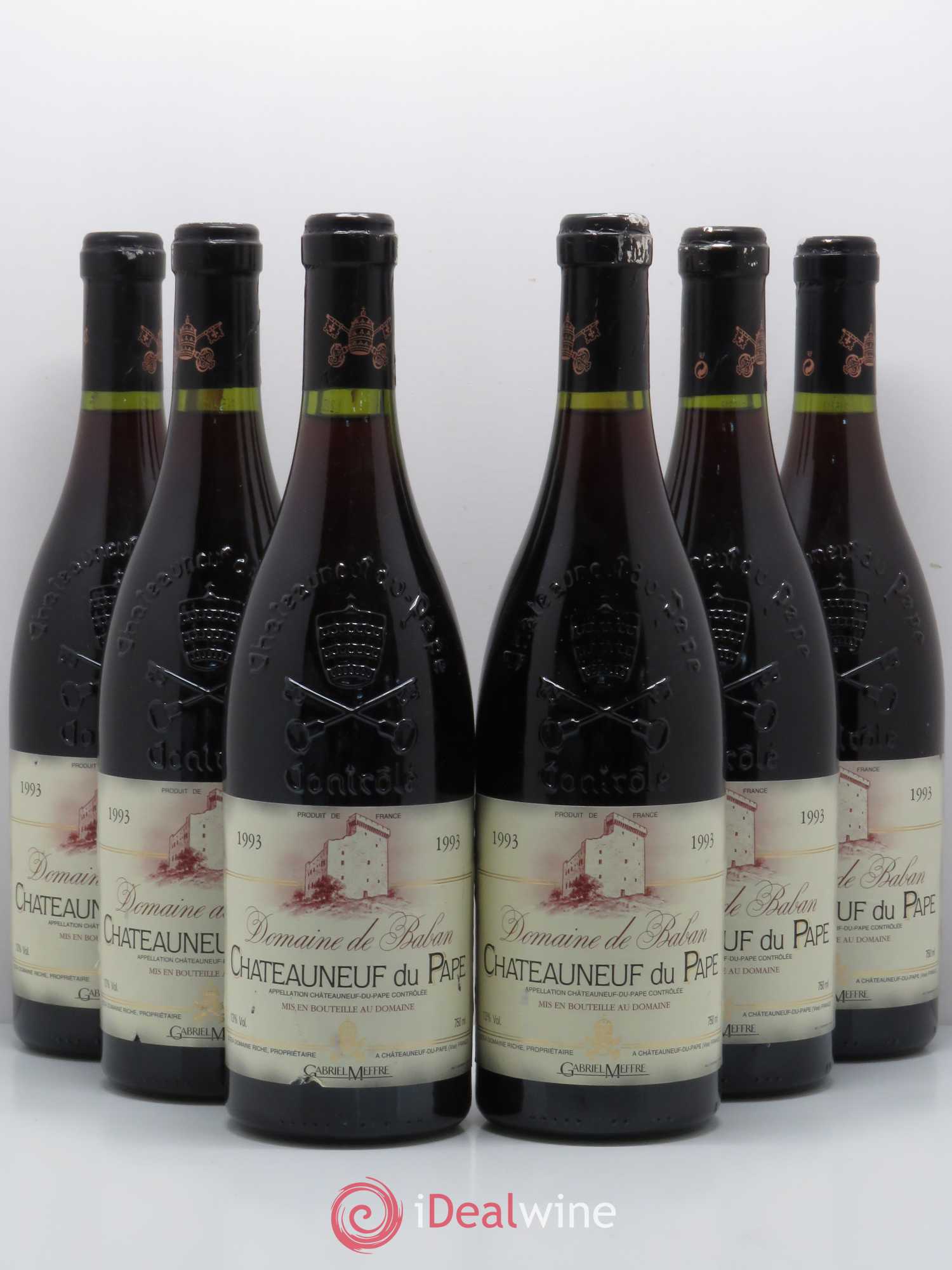 Châteauneuf-du-Pape Domaine De Baban 1993 - Posten von 6 Flaschen - 0