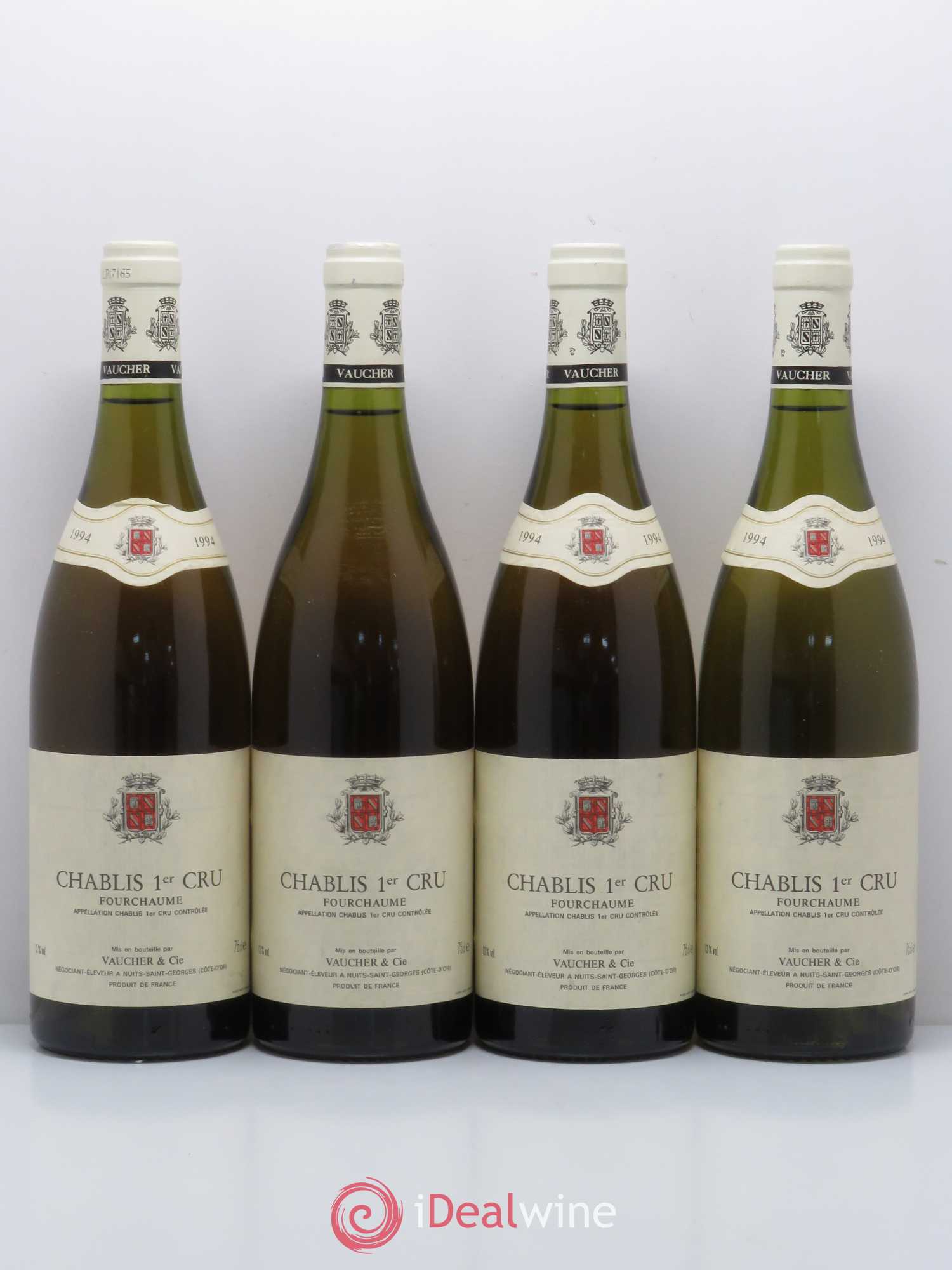 Chablis 1er Cru Fourchaume Vaucher 1994 - Posten von 4 Flaschen - 0