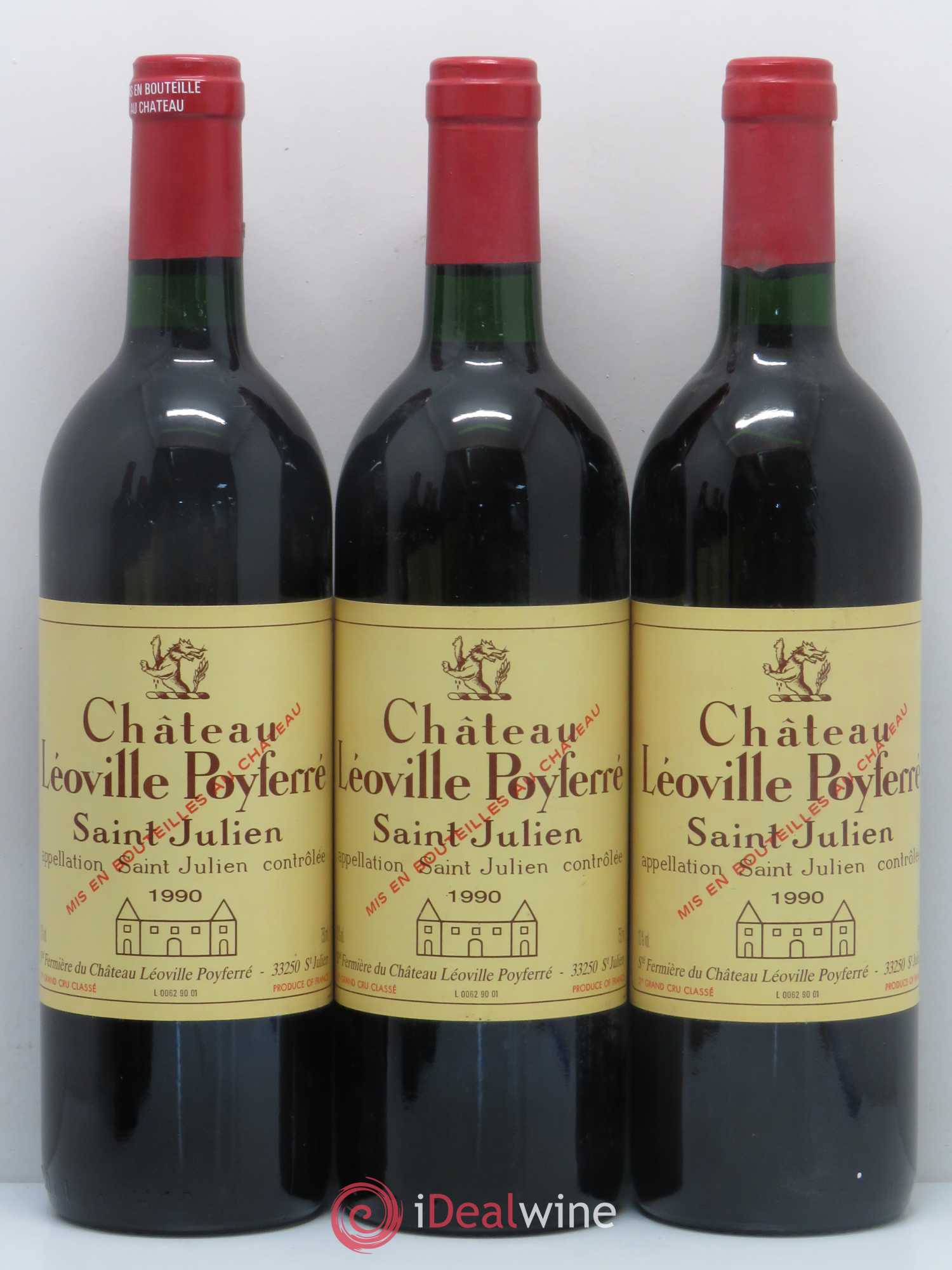 Château Léoville Poyferré 2ème Grand Cru Classé 1990 - Lot de 6 bouteilles - 1