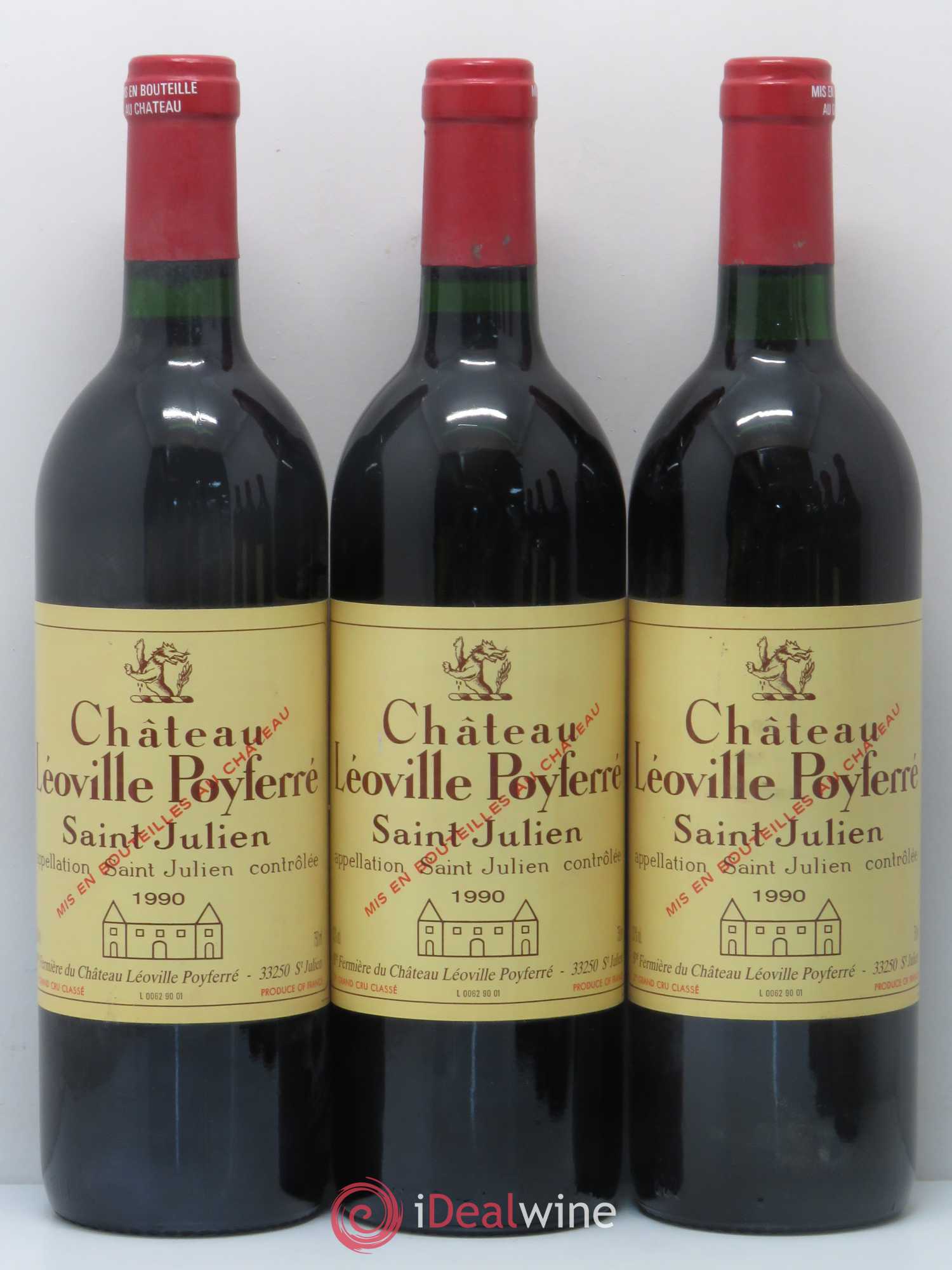 Château Léoville Poyferré 2ème Grand Cru Classé 1990 - Lot de 6 bouteilles - 2