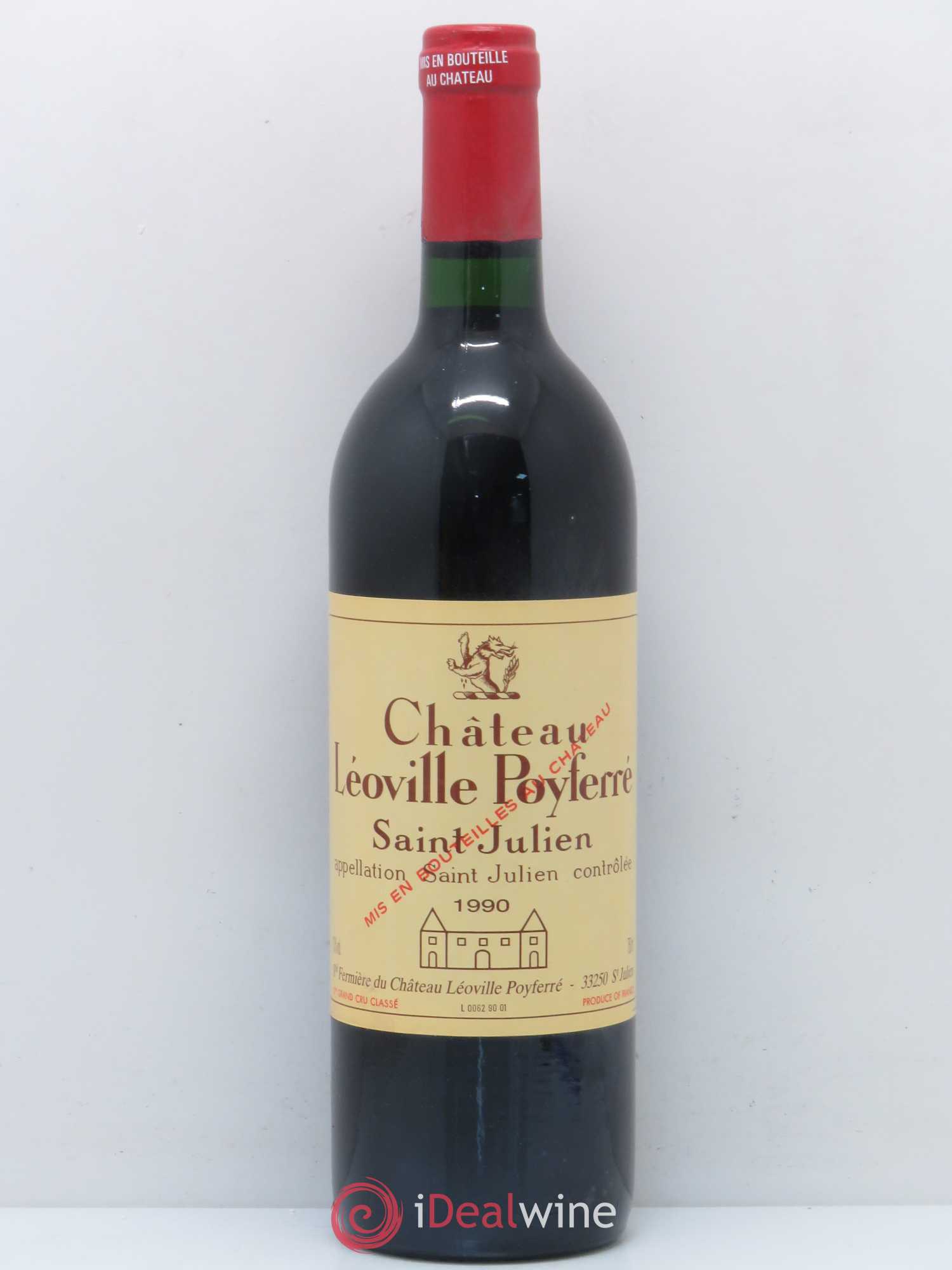Château Léoville Poyferré 2ème Grand Cru Classé 1990 - Lot de 1 bouteille - 0