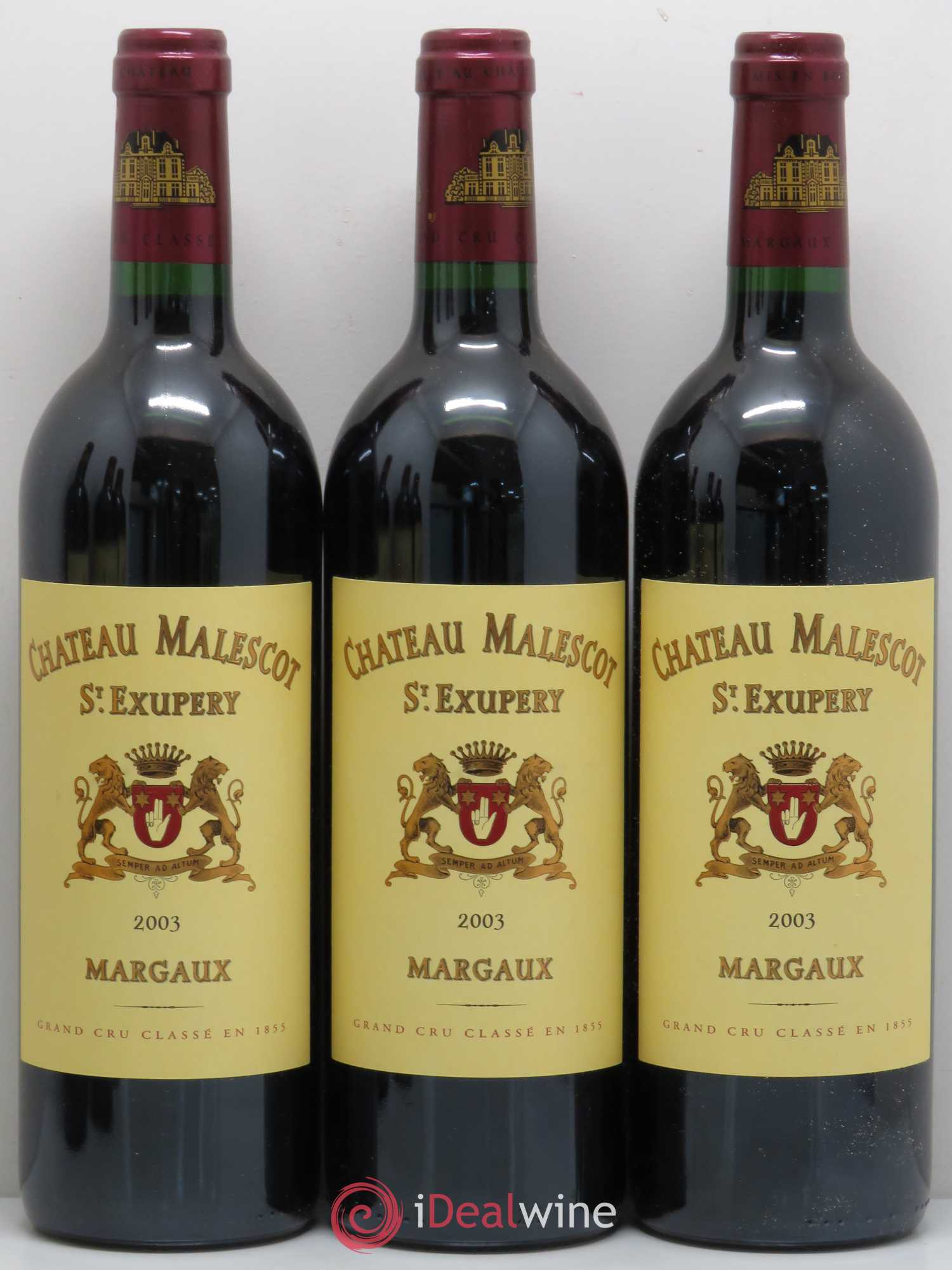Château Malescot Saint-Exupéry 3ème Grand Cru Classé 2003 - Lot de 6 bouteilles - 1