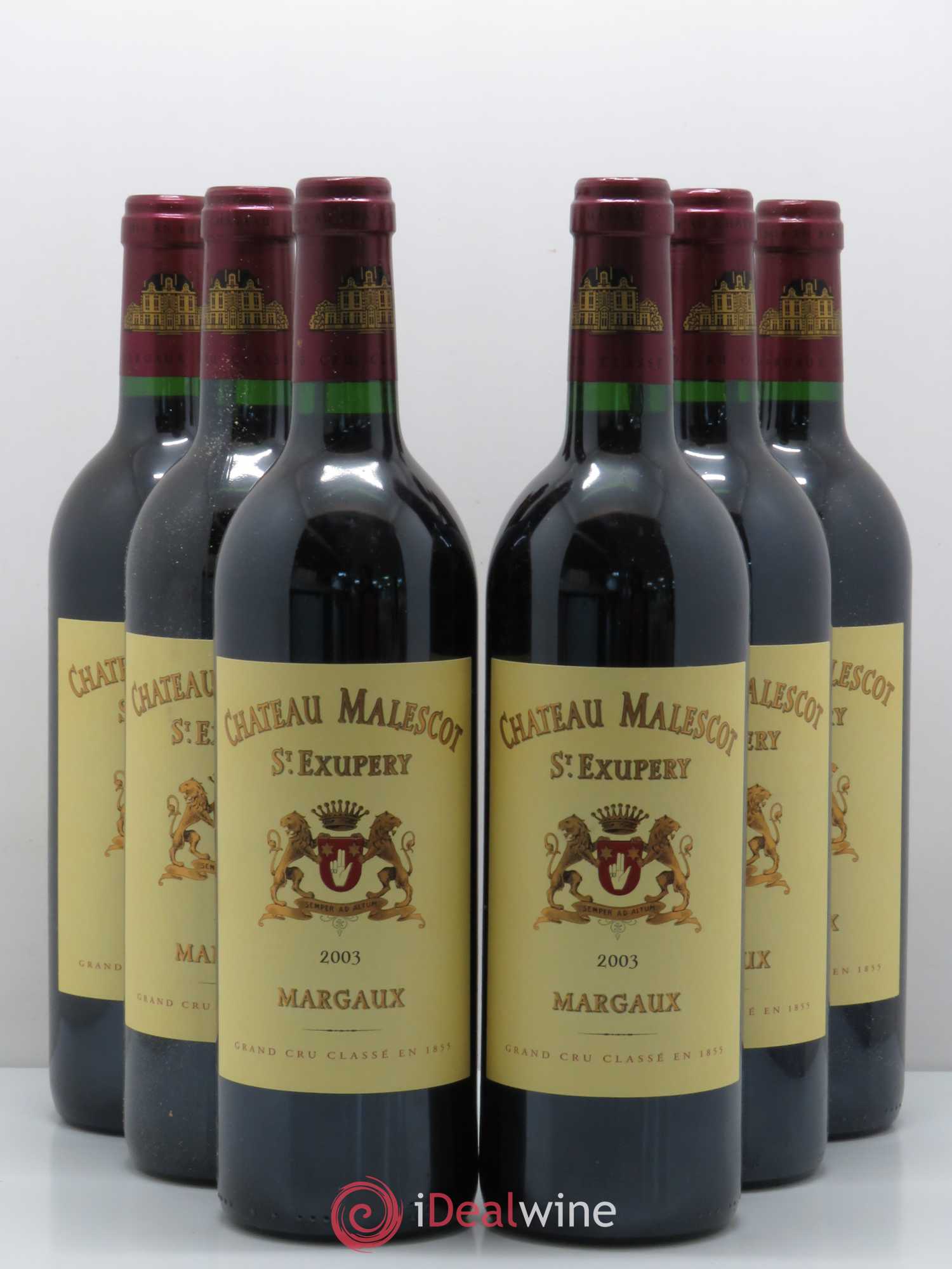 Château Malescot Saint-Exupéry 3ème Grand Cru Classé 2003 - Lot de 6 bouteilles - 0