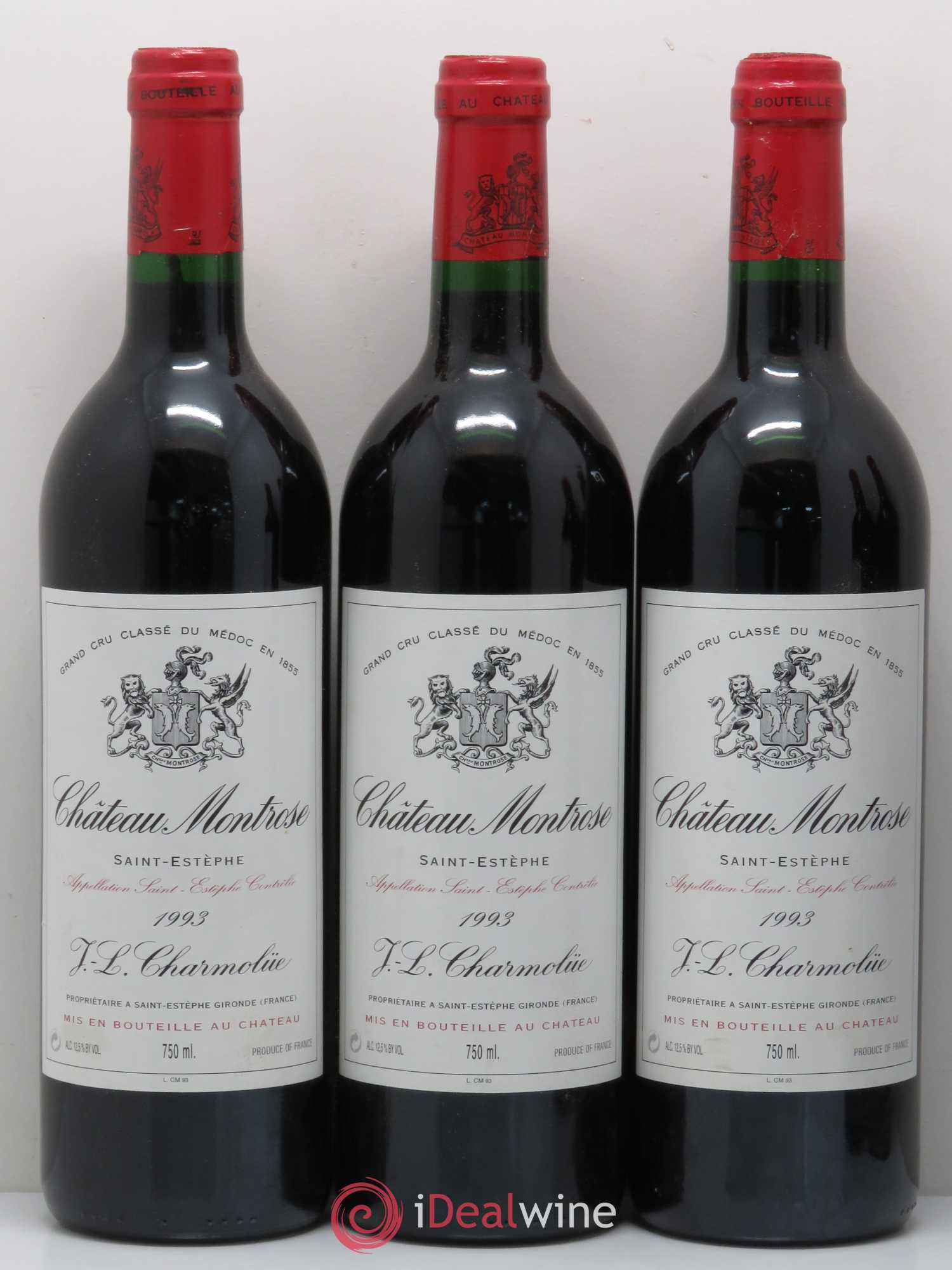 Château Montrose 2ème Grand Cru Classé 1993 - Lot de 5 bouteilles - 1