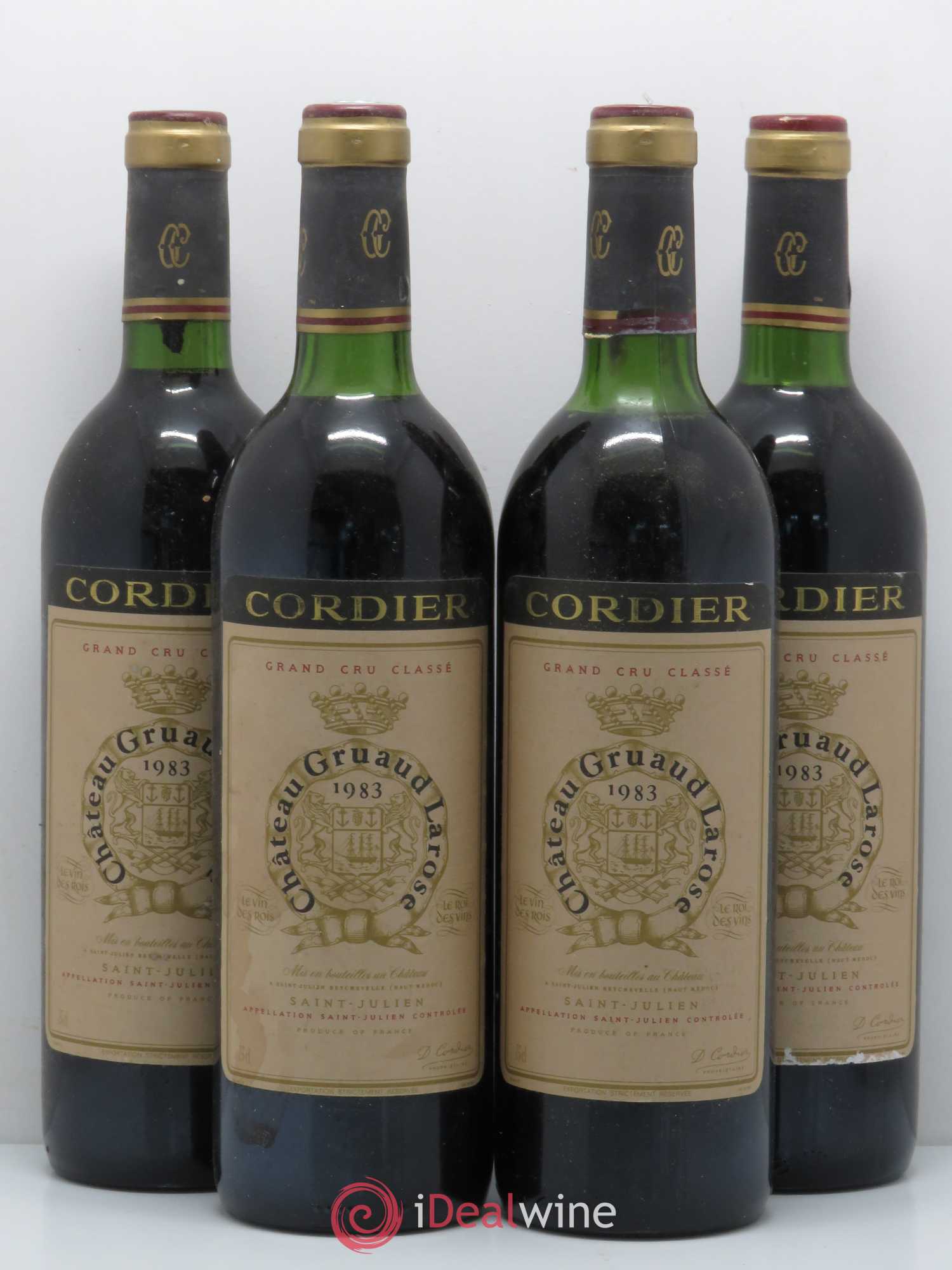 Château Gruaud Larose 2ème Grand Cru Classé 1983 - Lot de 4 bouteilles - 0