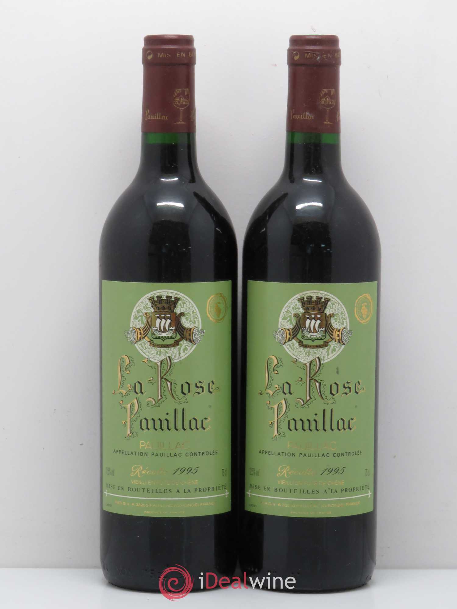 La Rose Pauillac 1995 - Lot de 2 bouteilles - 0