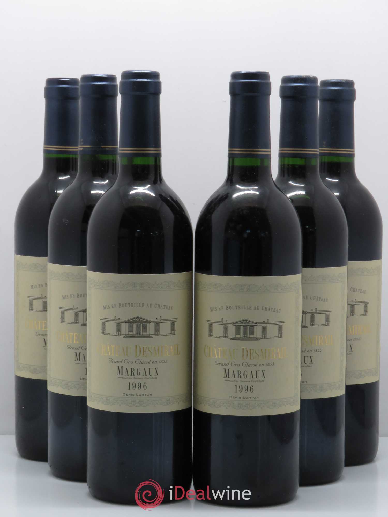 Château Desmirail 3ème Grand Cru Classé 1996 - Lot de 6 bouteilles - 0
