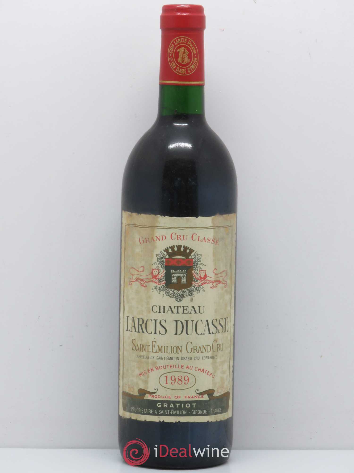 Château Larcis Ducasse 1er Grand Cru Classé B 1989 - Lot de 1 bouteille - 0