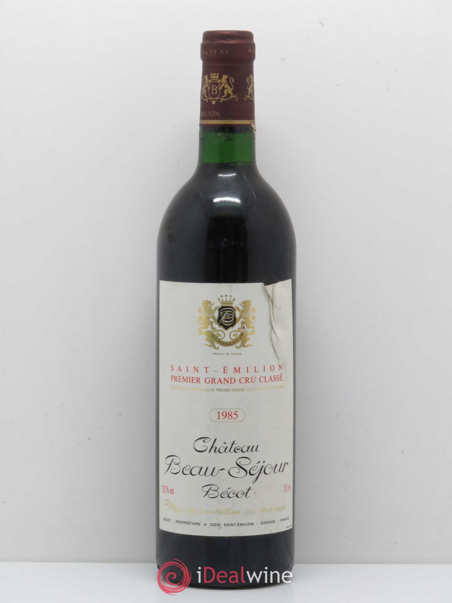 Château Beau-Séjour Bécot 1er Grand Cru Classé B 1985 - Lot de 1 bouteille - 0