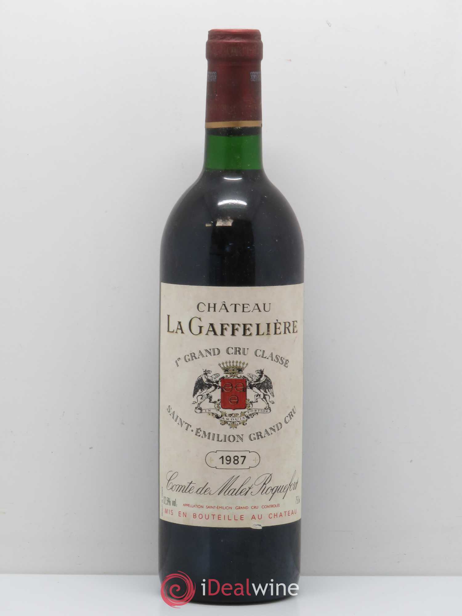 Château la Gaffelière 1er Grand Cru Classé B 1987 - Lot de 1 bouteille - 0