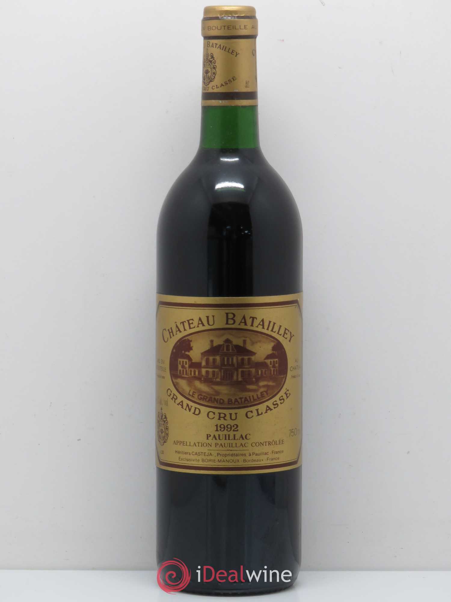Château Batailley 5ème Grand Cru Classé 1992 - Lot de 1 bouteille - 0
