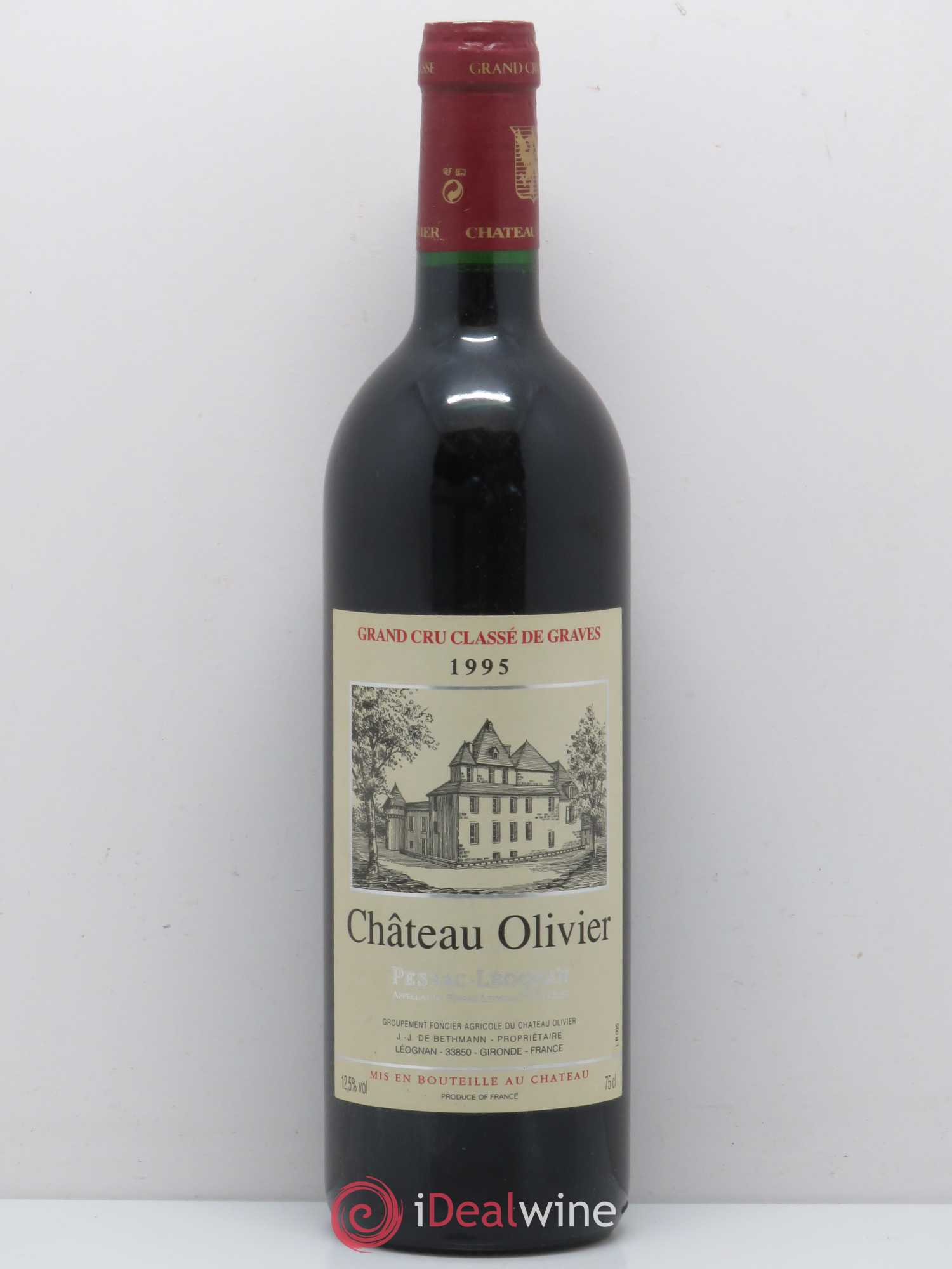 Château Olivier Cru Classé de Graves 1995 - Lot de 1 bouteille - 0