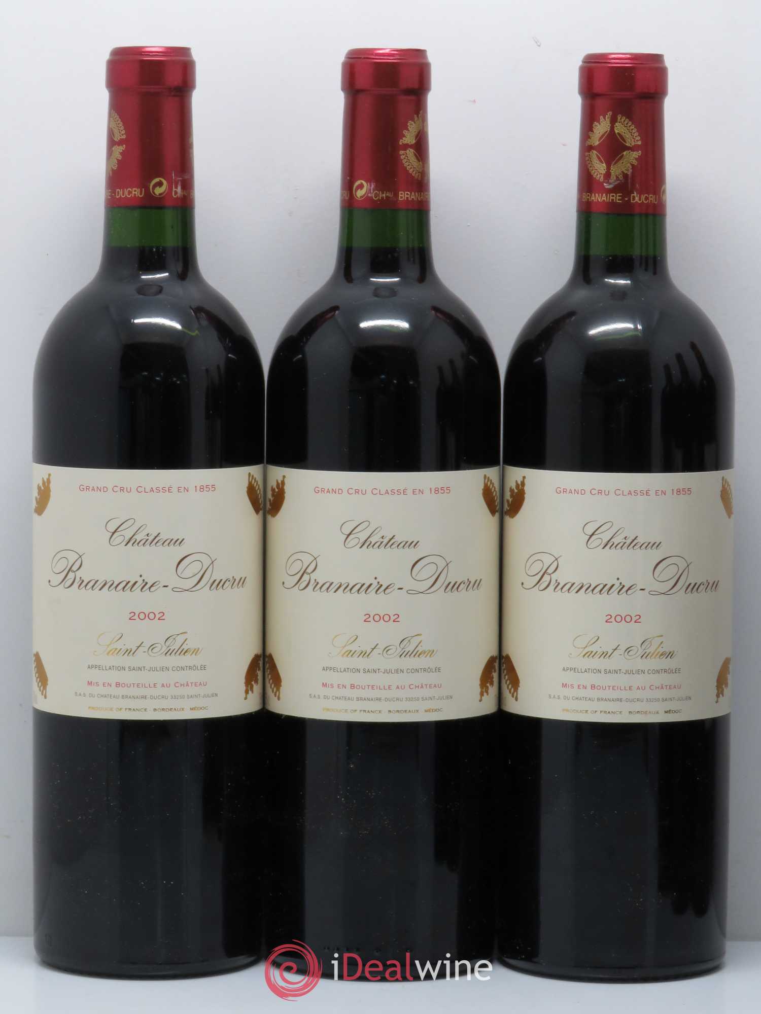 Château Branaire Ducru 4ème Grand Cru Classé 2002 - Lot de 12 bouteilles - 3