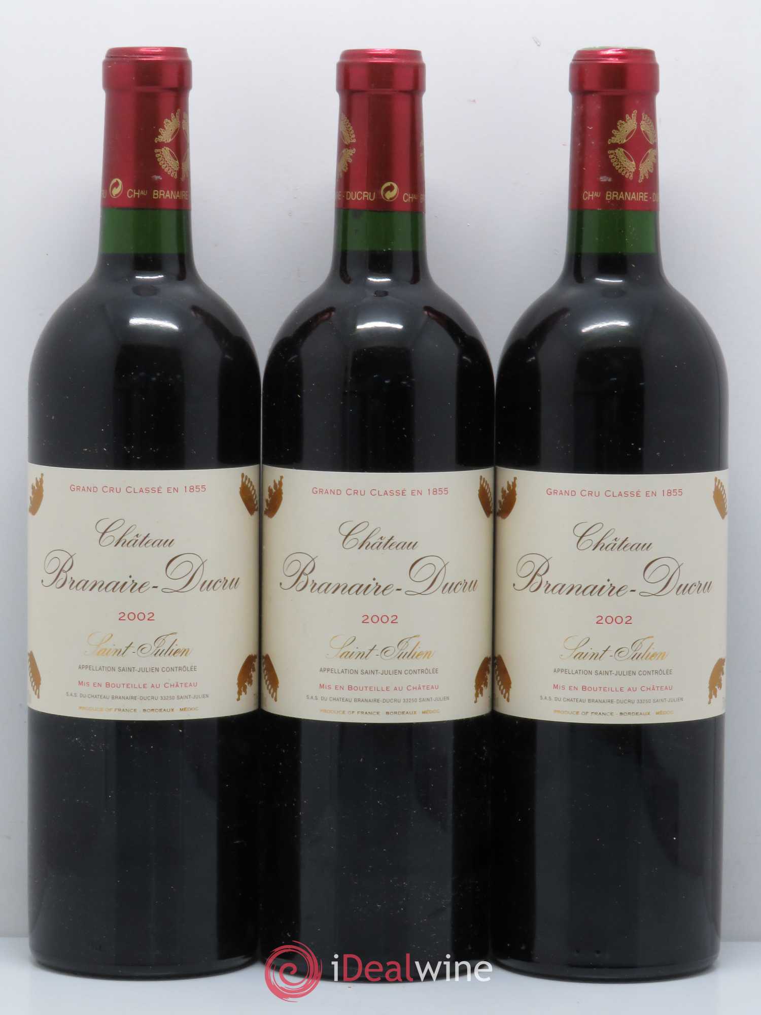 Château Branaire Ducru 4ème Grand Cru Classé 2002 - Lot de 12 bouteilles - 4