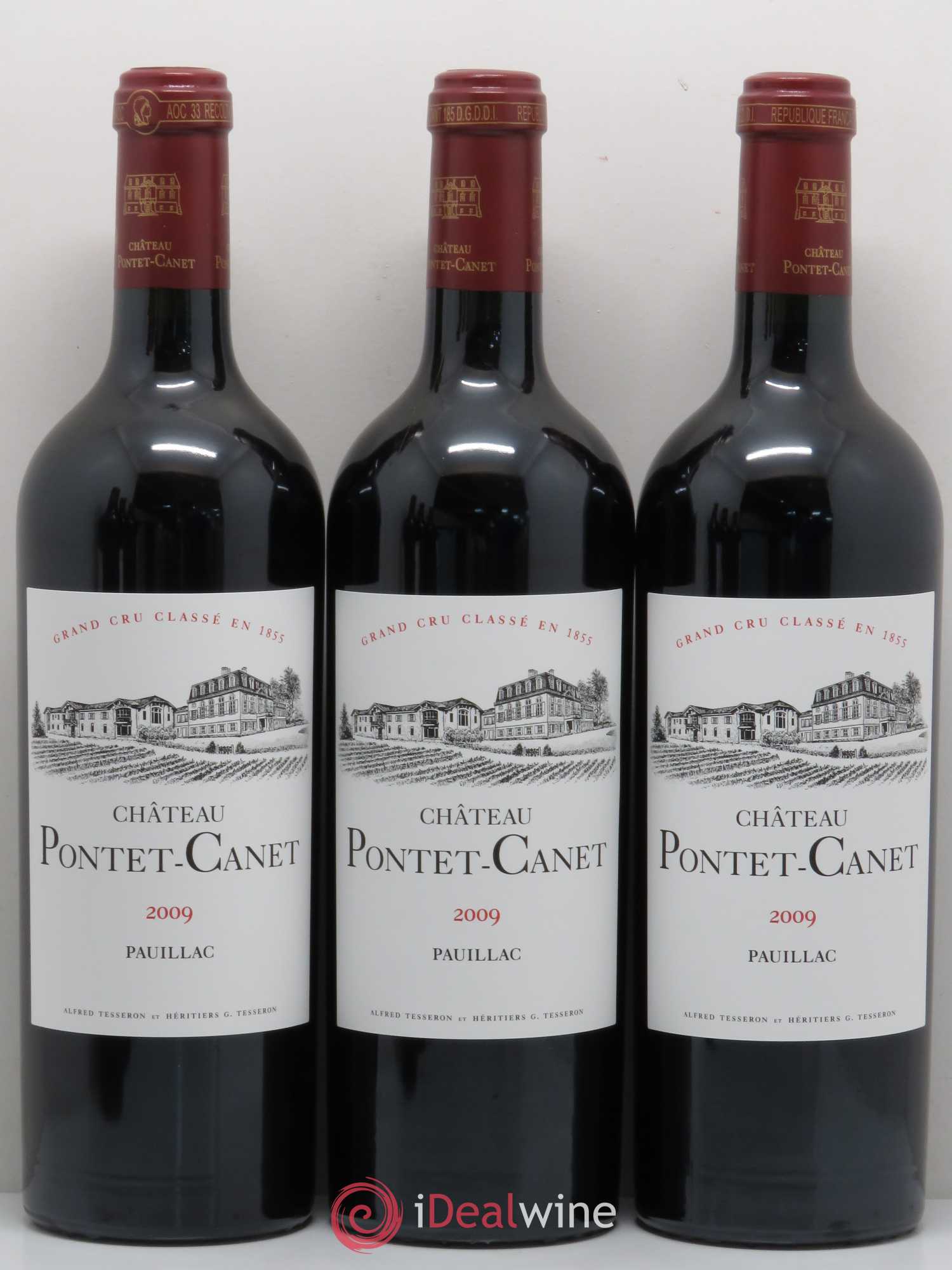 Château Pontet Canet 5ème Grand Cru Classé 2009 - Lot de 6 bouteilles - 1
