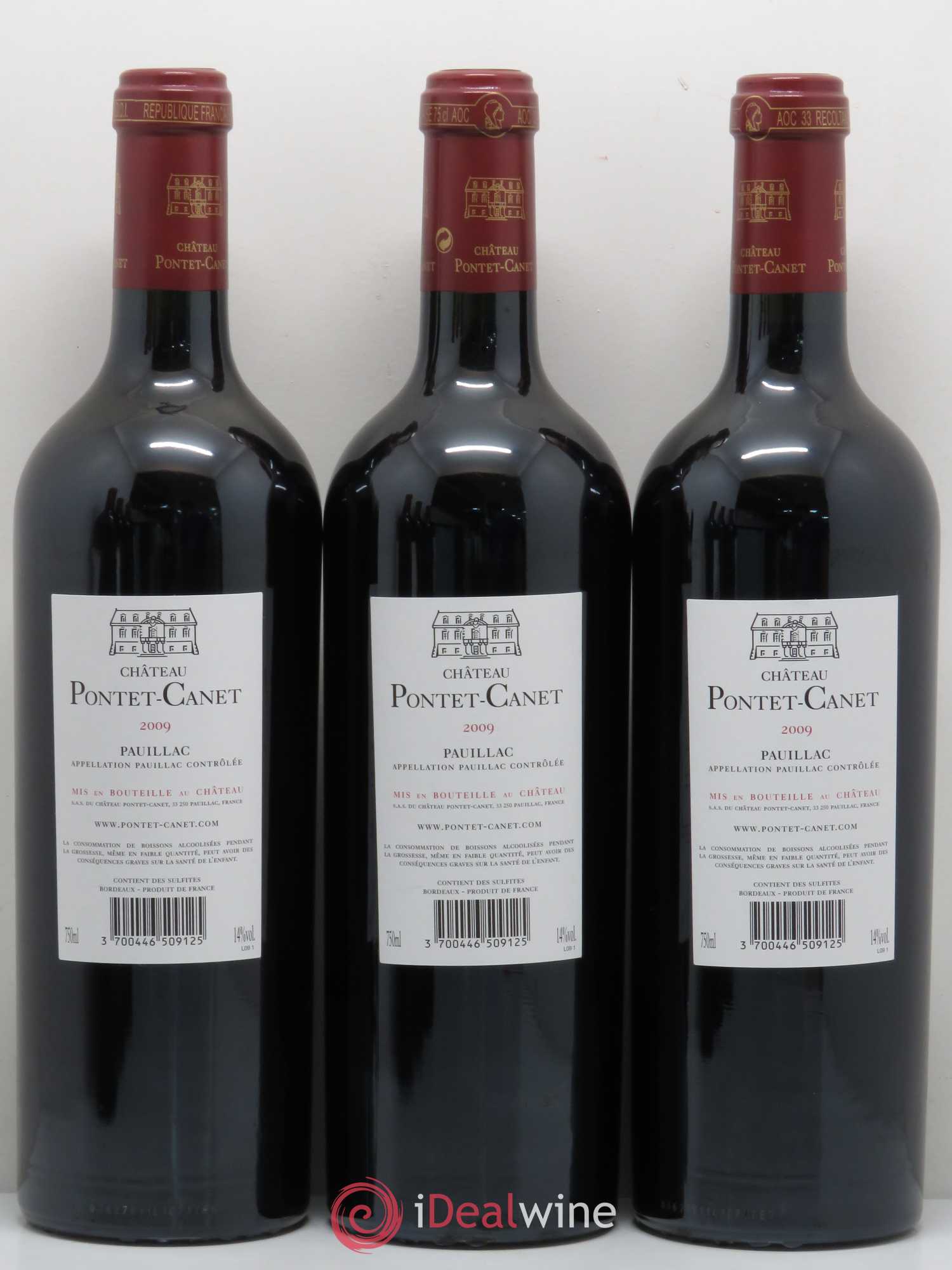 Château Pontet Canet 5ème Grand Cru Classé 2009 - Lot de 6 bouteilles - 2