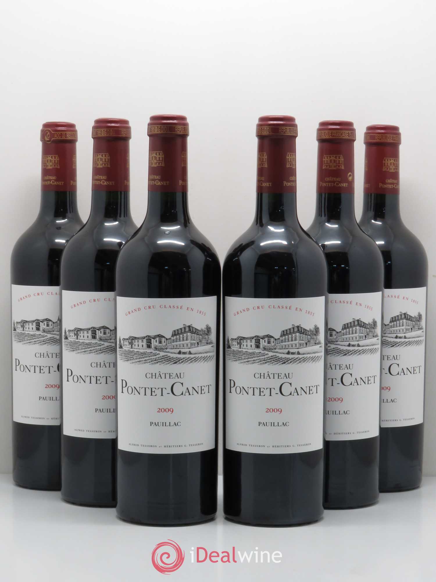 Château Pontet Canet 5ème Grand Cru Classé 2009 - Lot de 6 bouteilles - 0