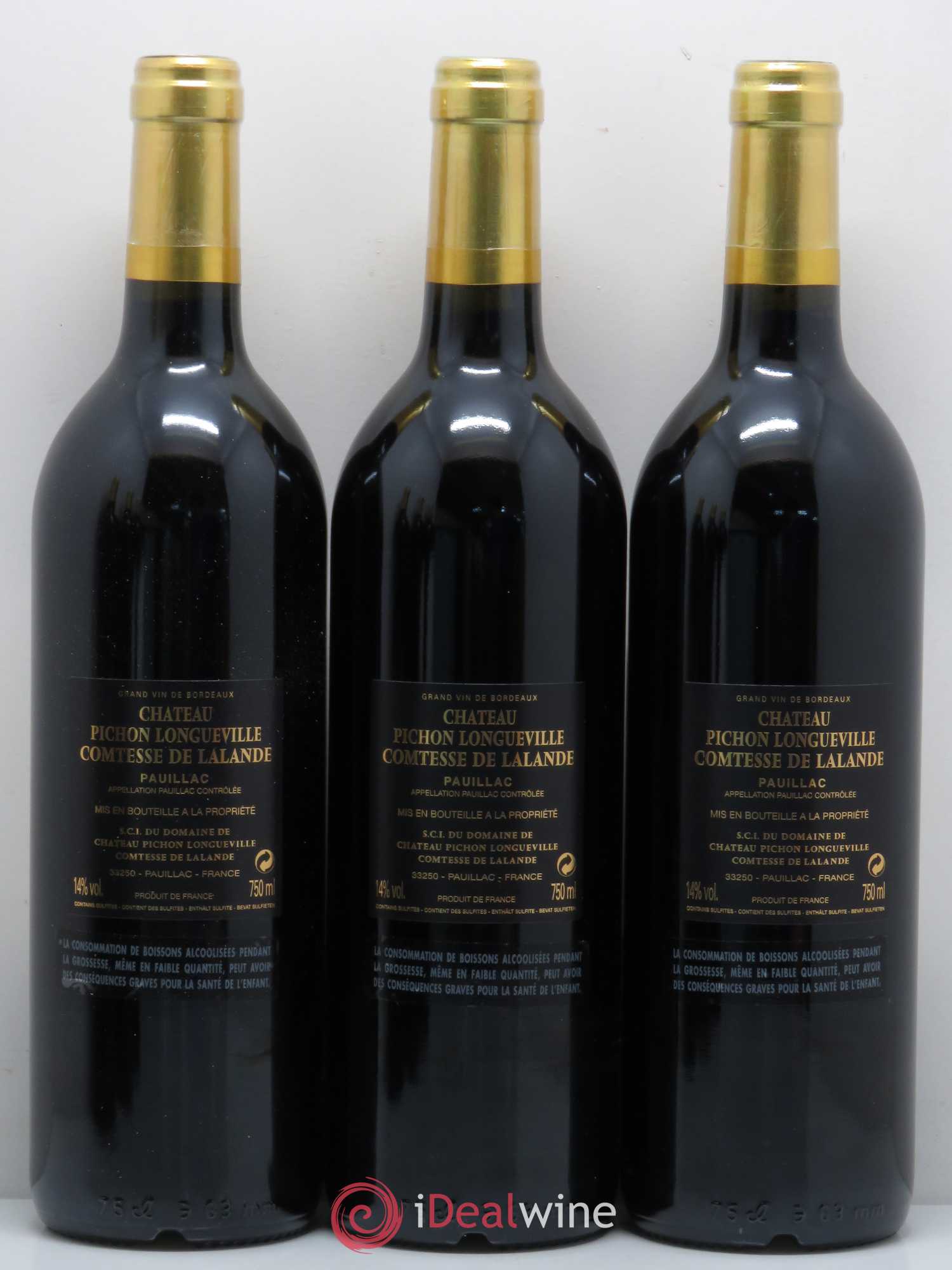 Château Pichon Longueville Comtesse de Lalande 2ème Grand Cru Classé 2010 - Lot de 6 bouteilles - 2