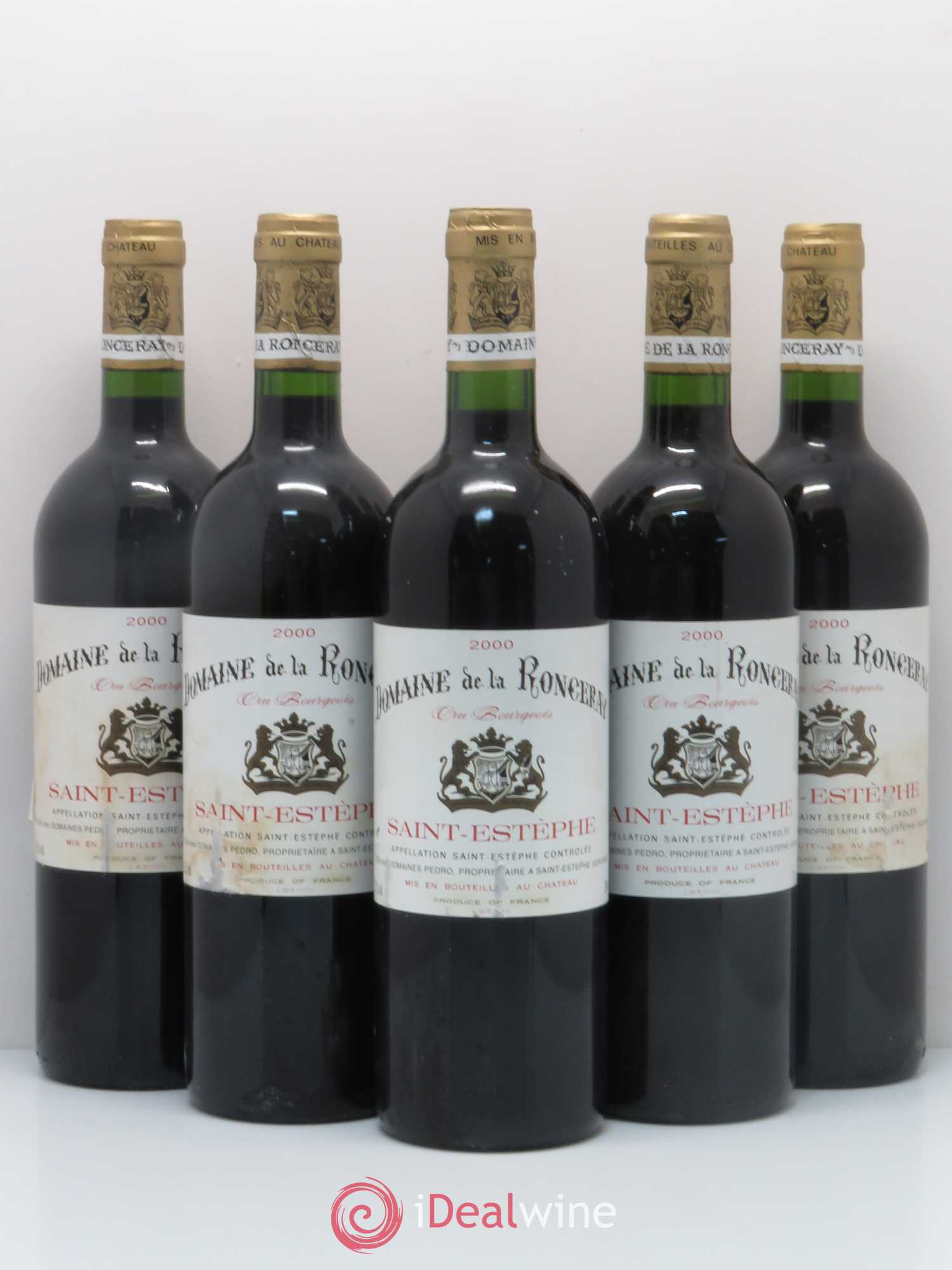 Saint-Estèphe Domaine De La Ronceray 2000 - Posten von 5 Flaschen - 0