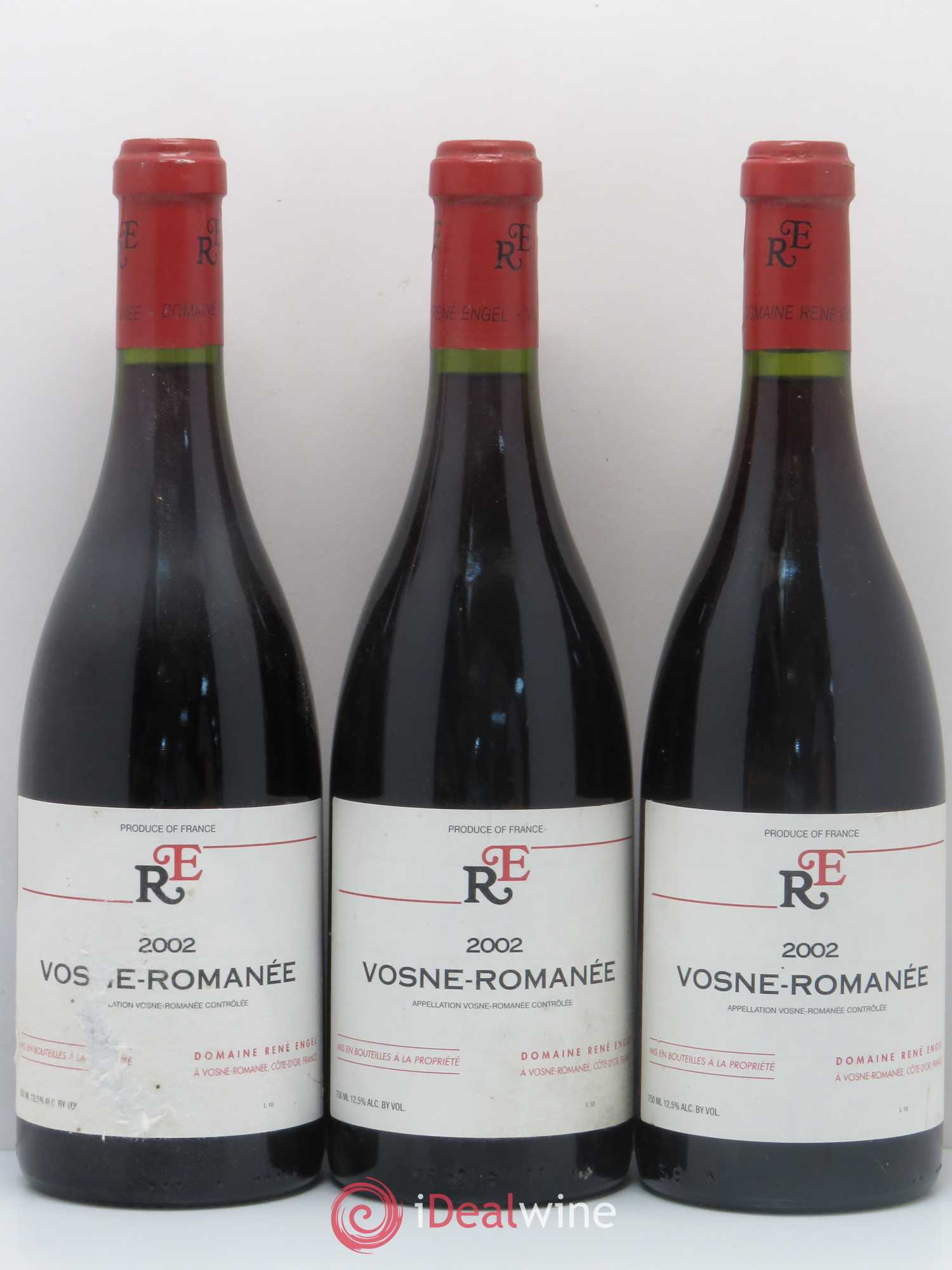 Vosne-Romanée Domaine René Engel - Domaine Eugénie 2002 - Lot de 3 bouteilles - 0
