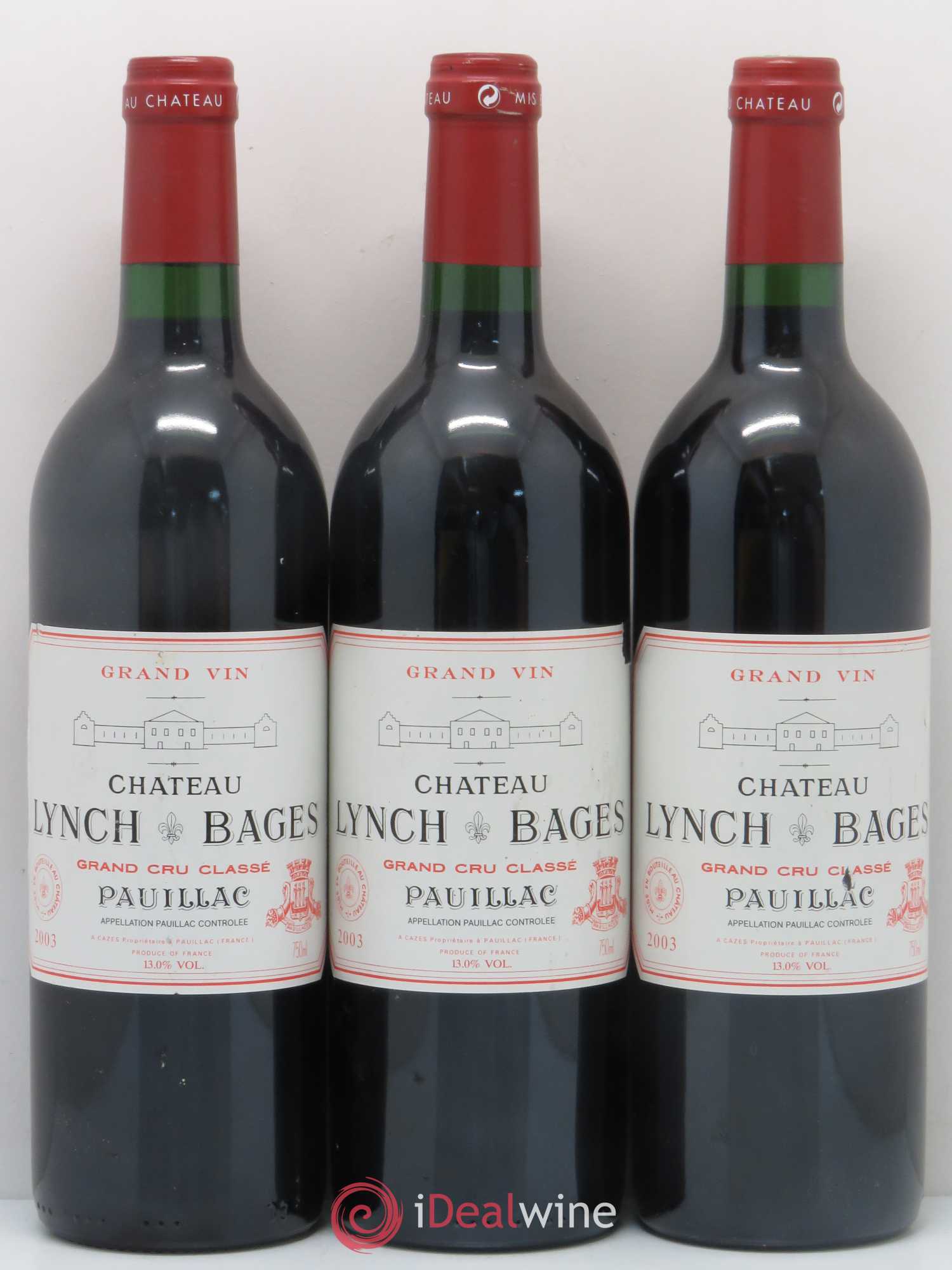 Château Lynch Bages 5ème Grand Cru Classé 2003 - Lot de 6 bouteilles - 2