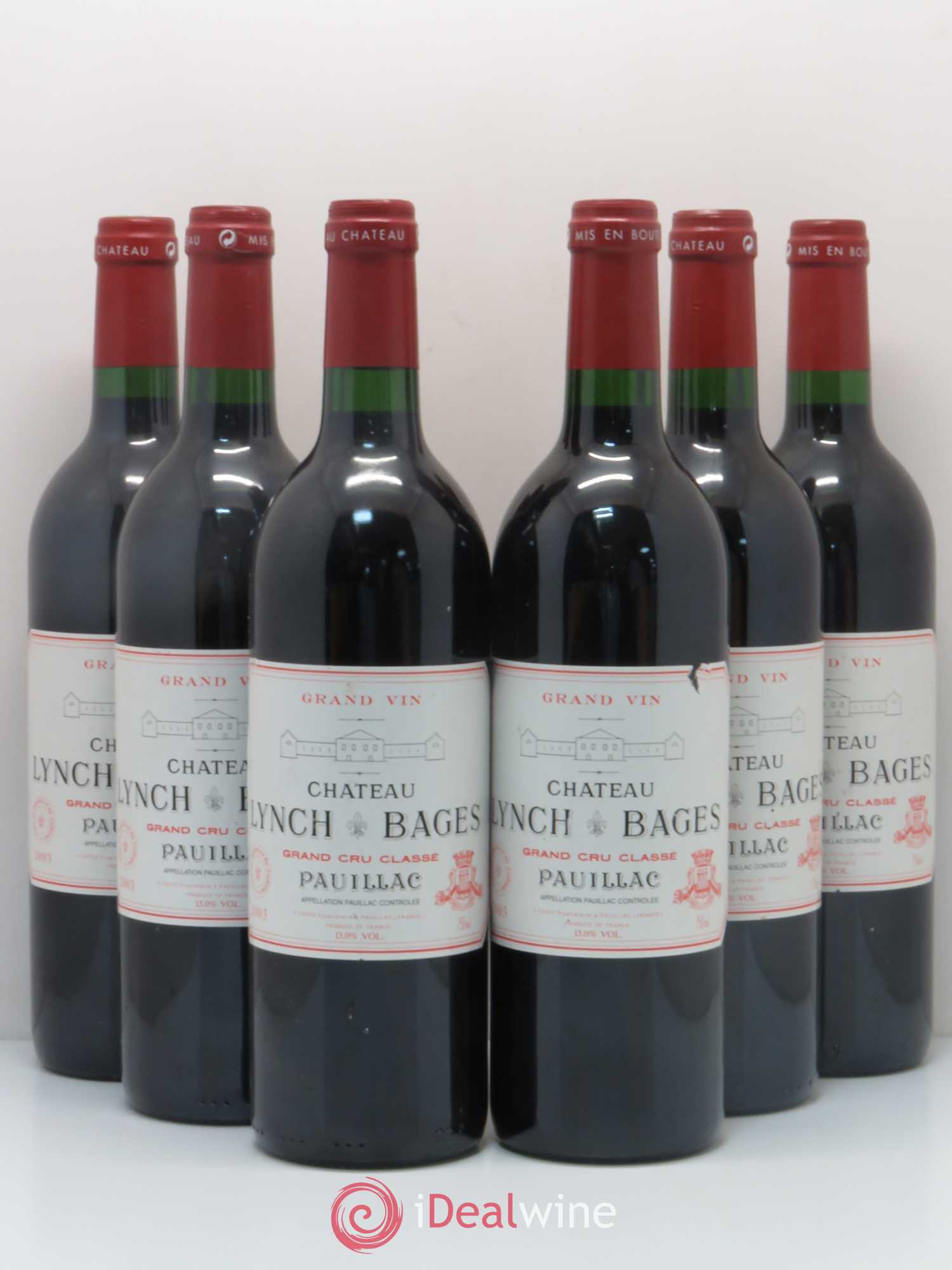 Château Lynch Bages 5ème Grand Cru Classé 2003 - Lot de 6 bouteilles - 0