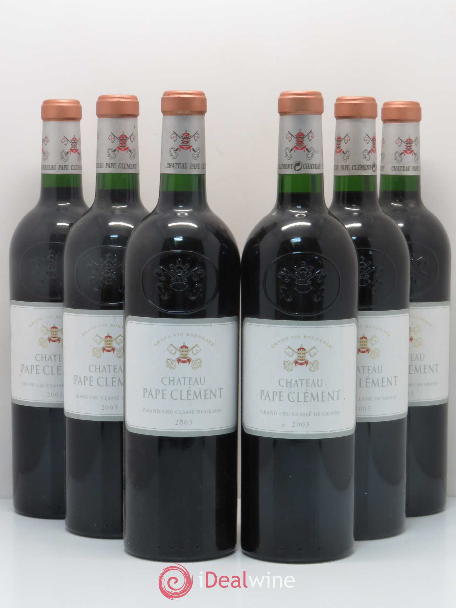 Château Pape Clément Cru Classé de Graves 2003 - Lot de 6 bouteilles - 0