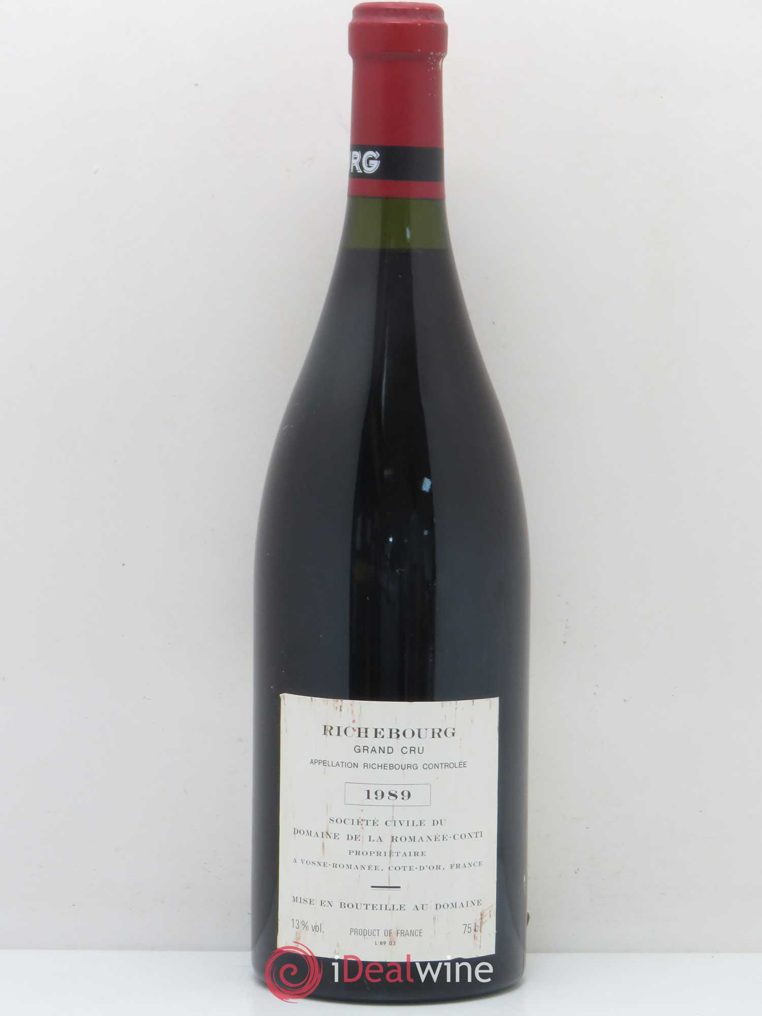 Richebourg Grand Cru Domaine de la Romanée-Conti 1989 - Lot de 1 bouteille - 1