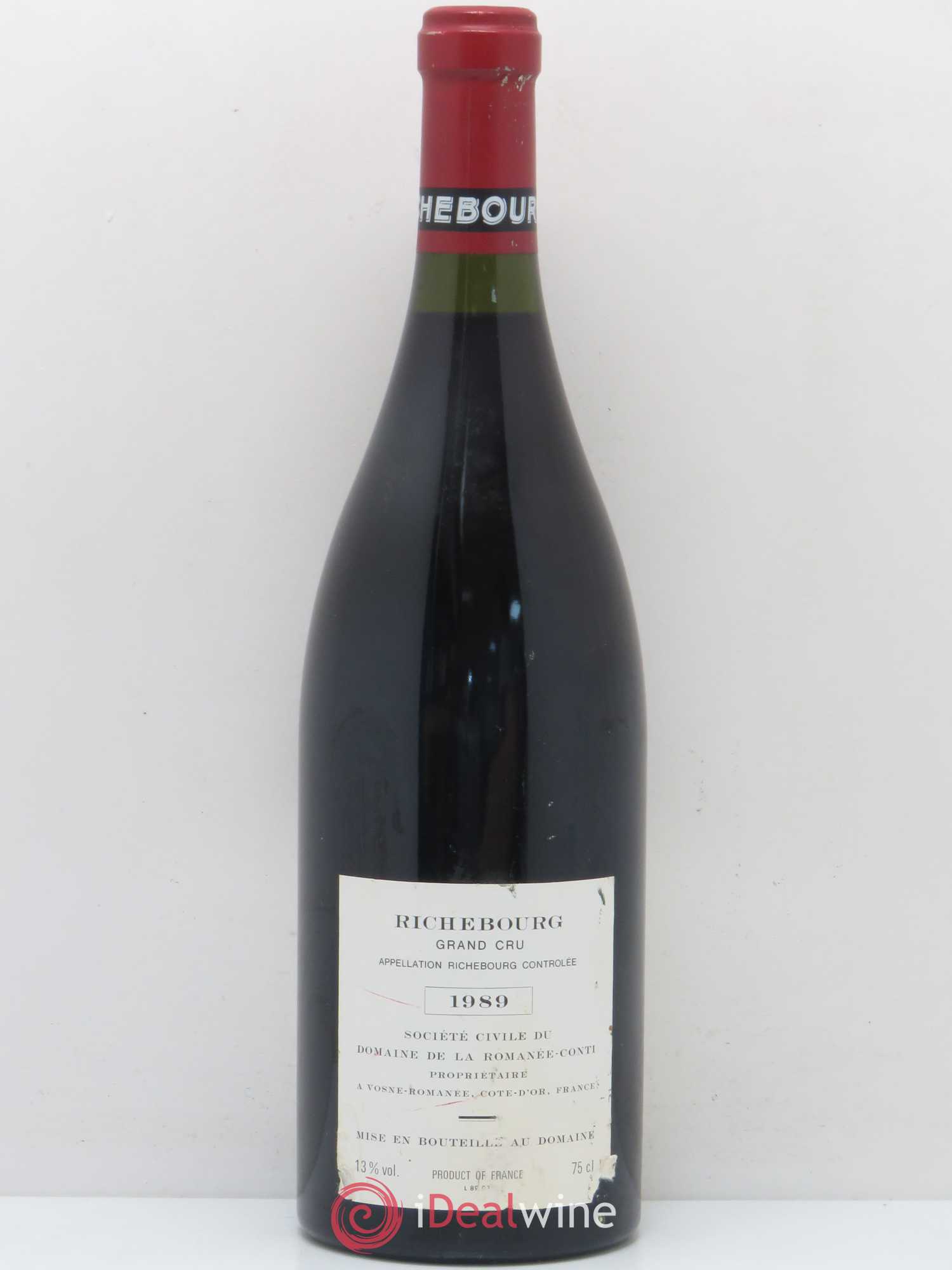 Richebourg Grand Cru Domaine de la Romanée-Conti 1989 - Lot de 1 bouteille - 1