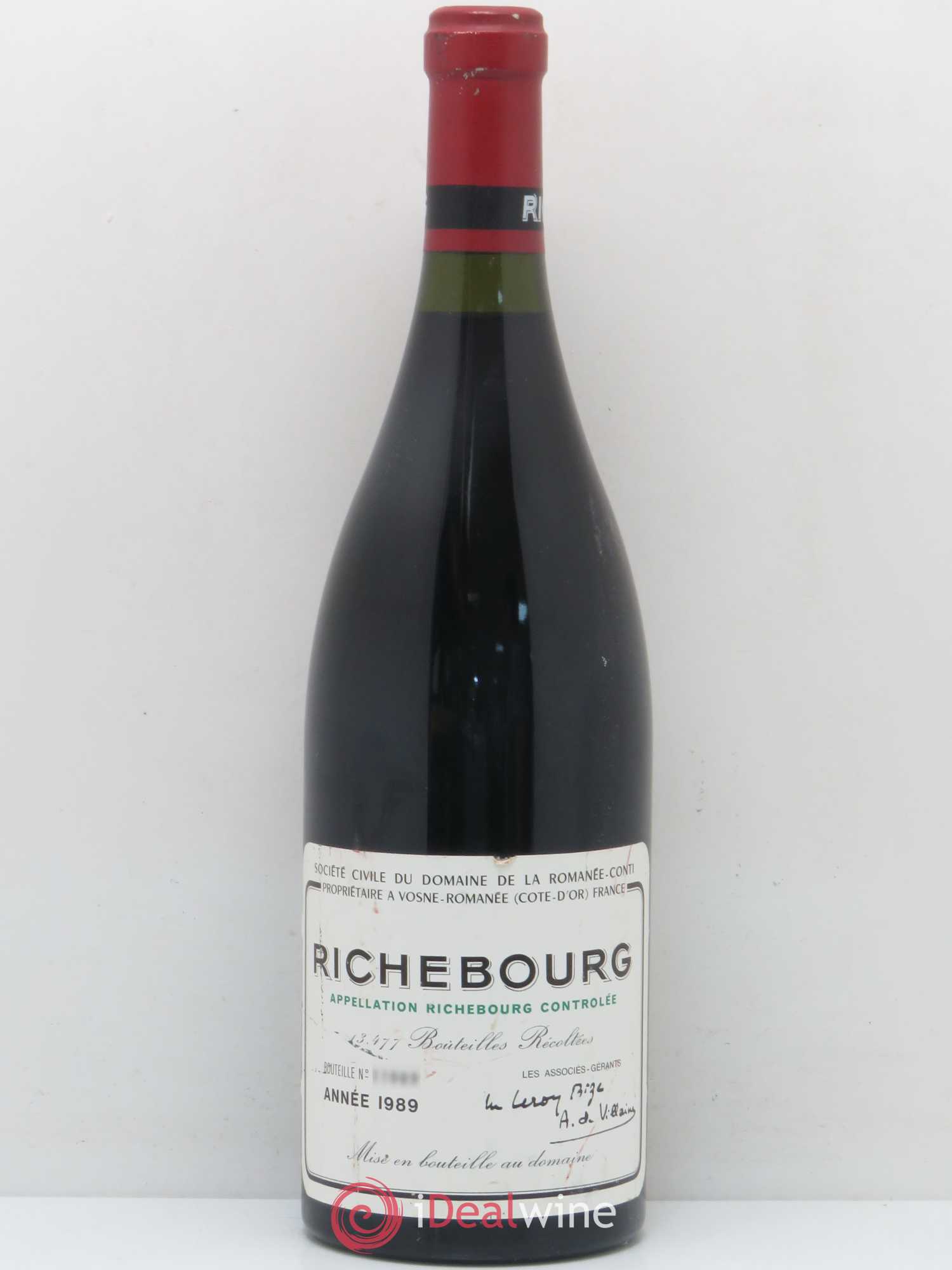Richebourg Grand Cru Domaine de la Romanée-Conti 1989 - Lot de 1 bouteille - 0