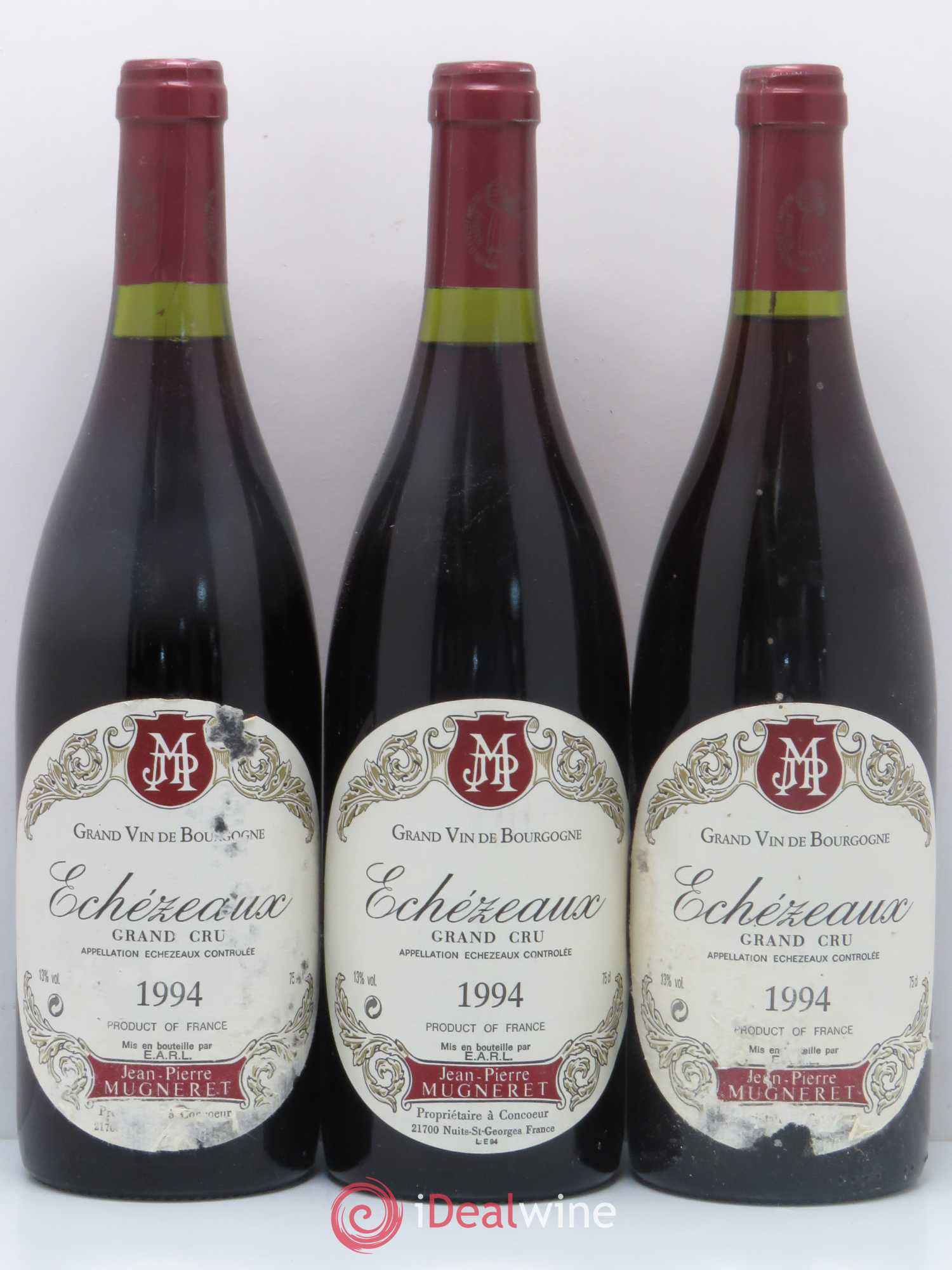 Echezeaux Grand Cru Domaine Jean-Pierre Mugneret 1994 - Lot de 3 bouteilles - 0
