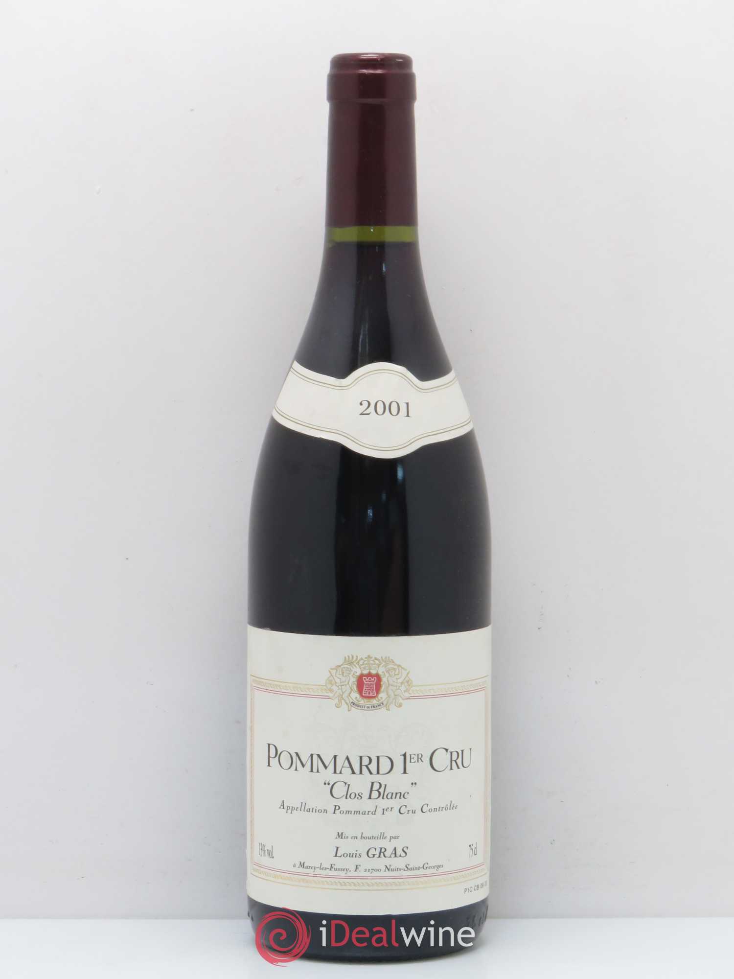 Pommard 1er Cru Clos Blanc Louis Legras 2001 - Lot de 1 bouteille - 0