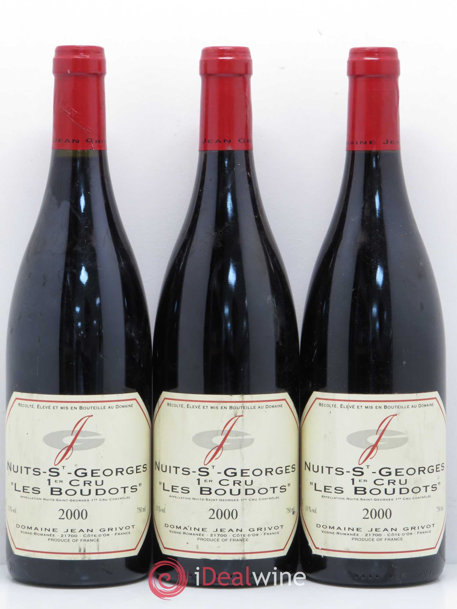 Nuits-Saint-Georges 1er Cru Aux Boudots Jean Grivot 2000 - Lot de 3 bouteilles - 0