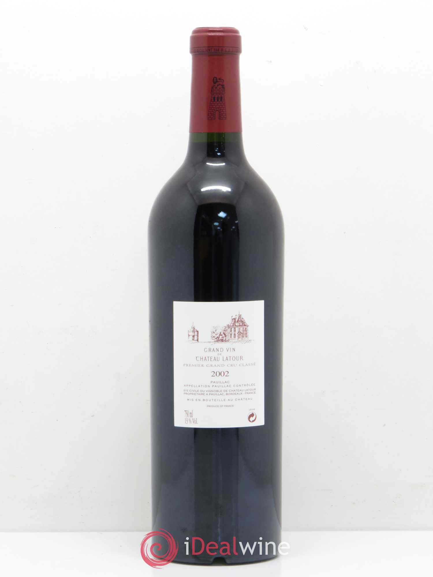 Château Latour 1er Grand Cru Classé 2002 - Lot de 1 bouteille - 1
