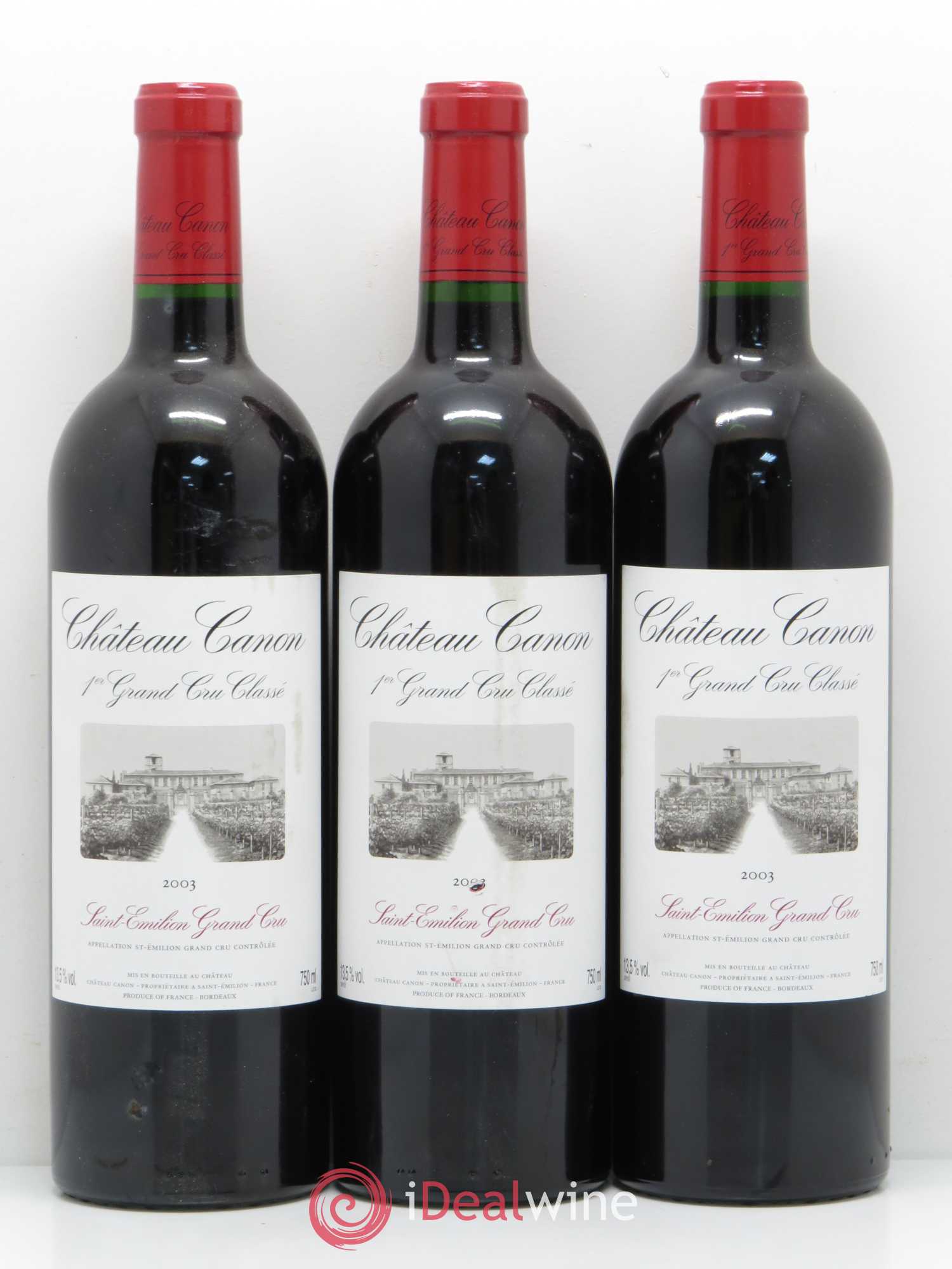 Château Canon 1er Grand Cru Classé B 2003 - Lot de 6 bouteilles - 2