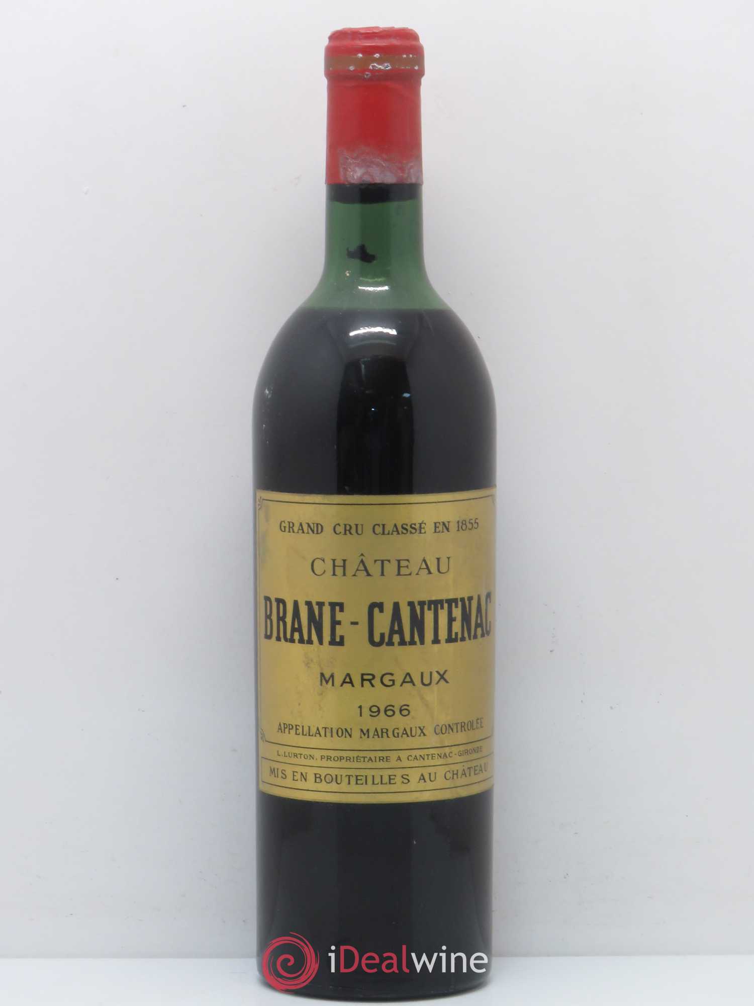 Château Brane Cantenac 2ème Grand Cru Classé 1966 - Lot de 1 bouteille - 0