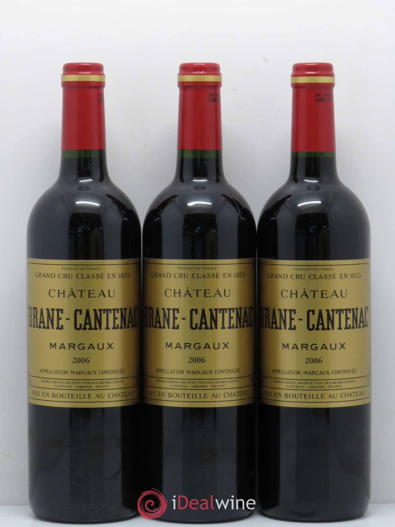 Château Brane Cantenac 2ème Grand Cru Classé 2006 - Lot de 12 bouteilles - 2