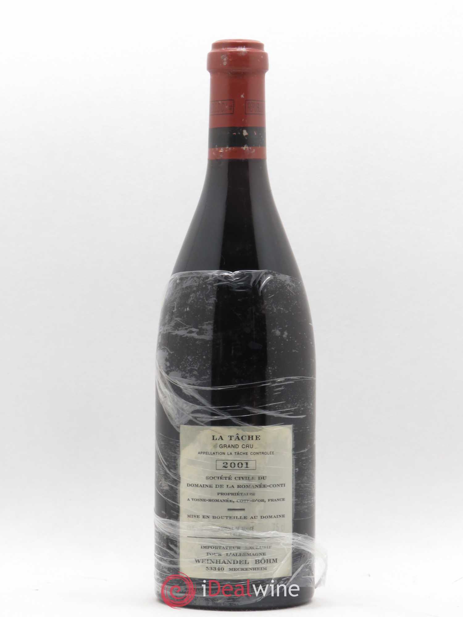 La Tâche Grand Cru Domaine de la Romanée-Conti 2001 - Lot de 1 bouteille - 1