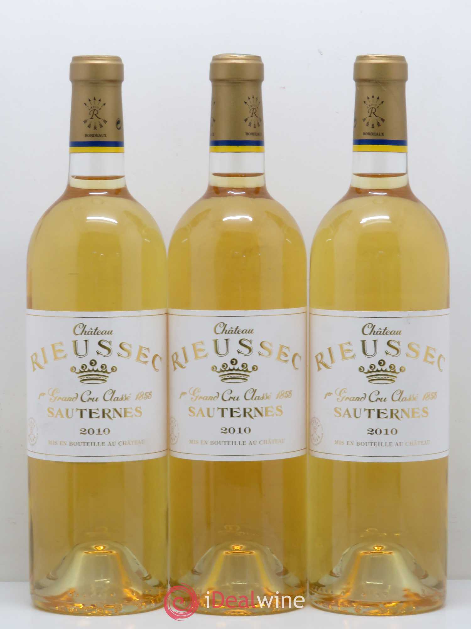 Château Rieussec 1er Grand Cru Classé 2010 - Lotto di 3 bottiglie - 0