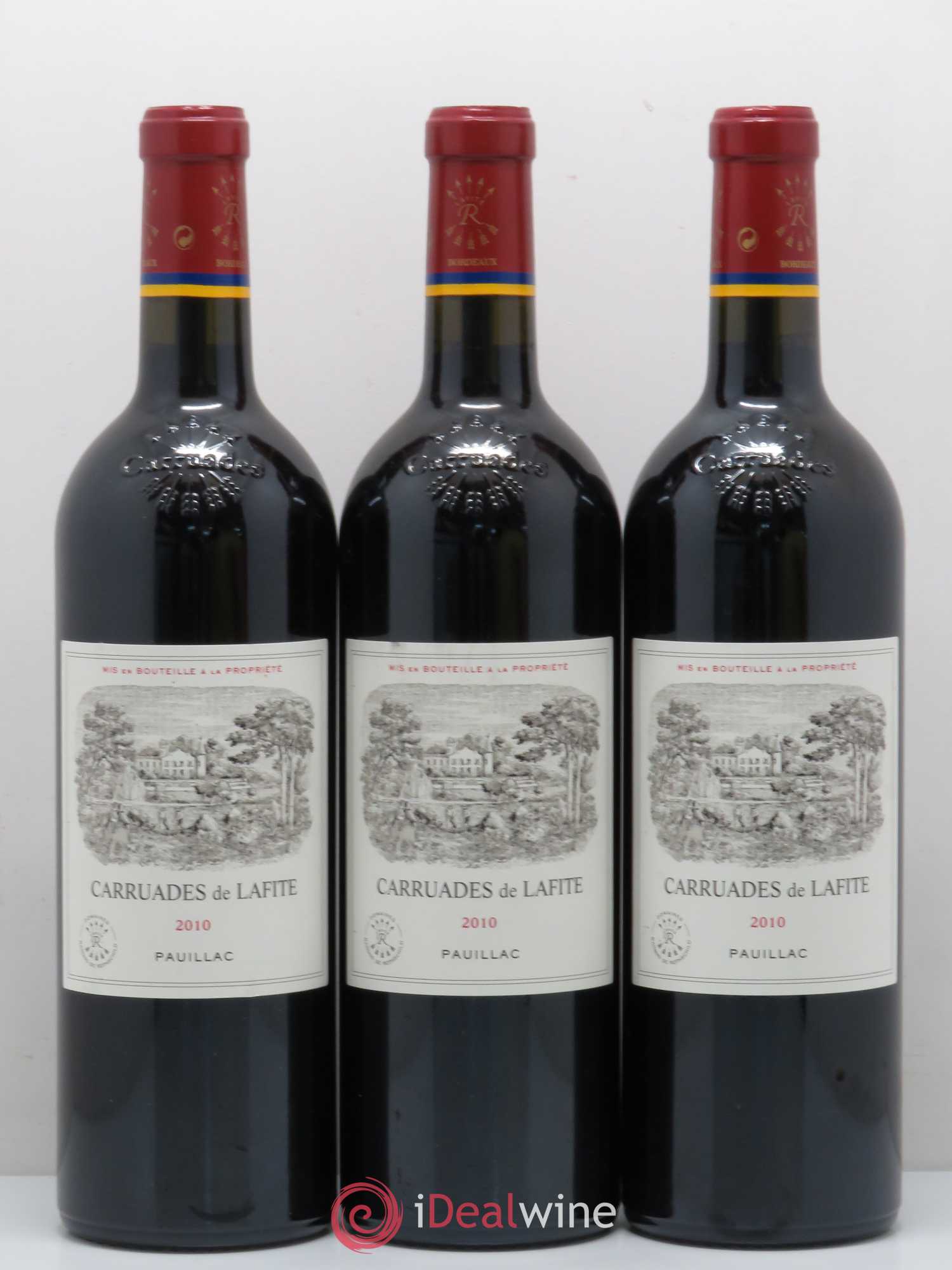 Carruades de Lafite Rothschild Second Vin 2010 - Lot de 3 bouteilles - 0